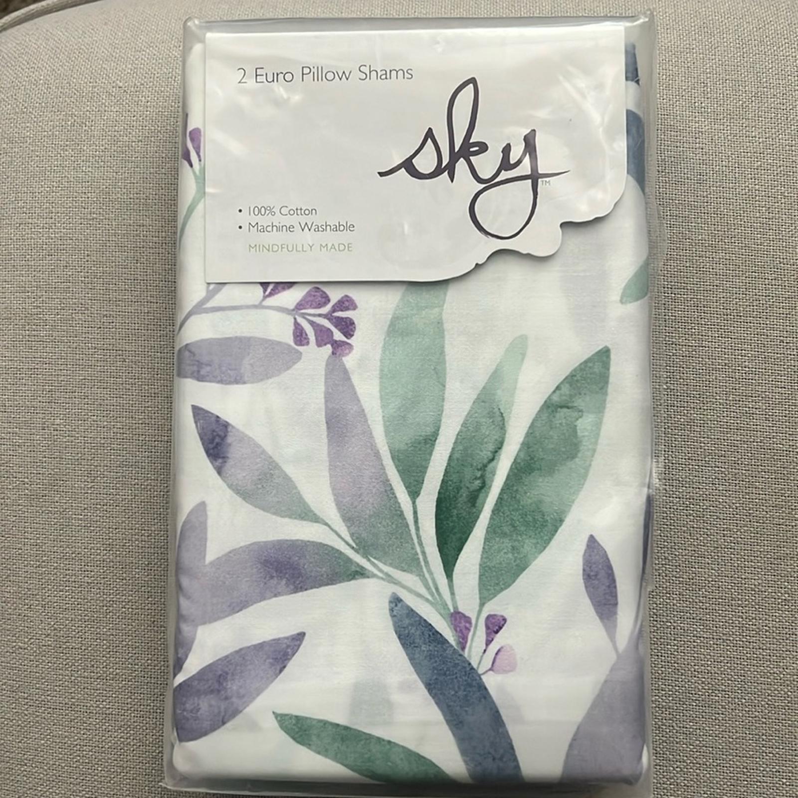 2 Sky Olivia Euro Shams in Multi, New w/Tag $160
