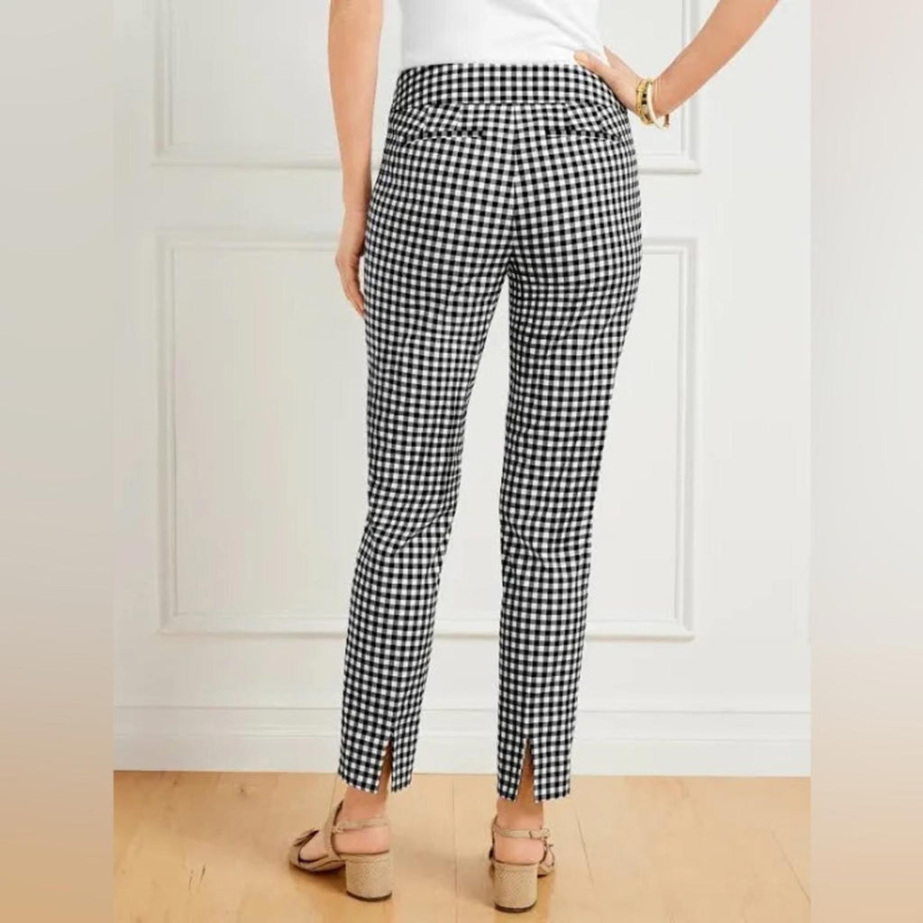 Talbots Chatham Ankle Pants in Sunrise Gingham, Size 14 New w/Tag