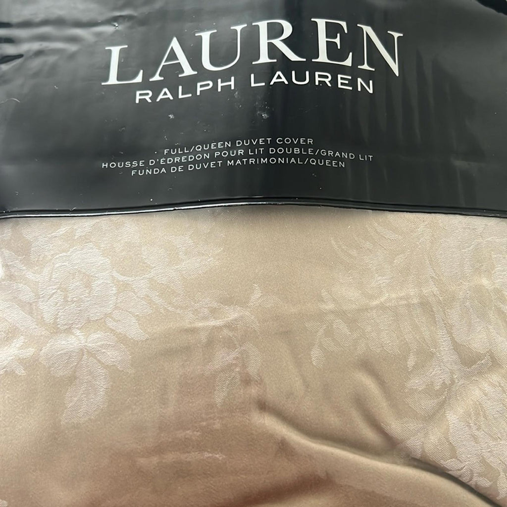 Lauren Ralph Lauren Mya Floral Duvet Cover in Pearl, NEW, Size Queen $430