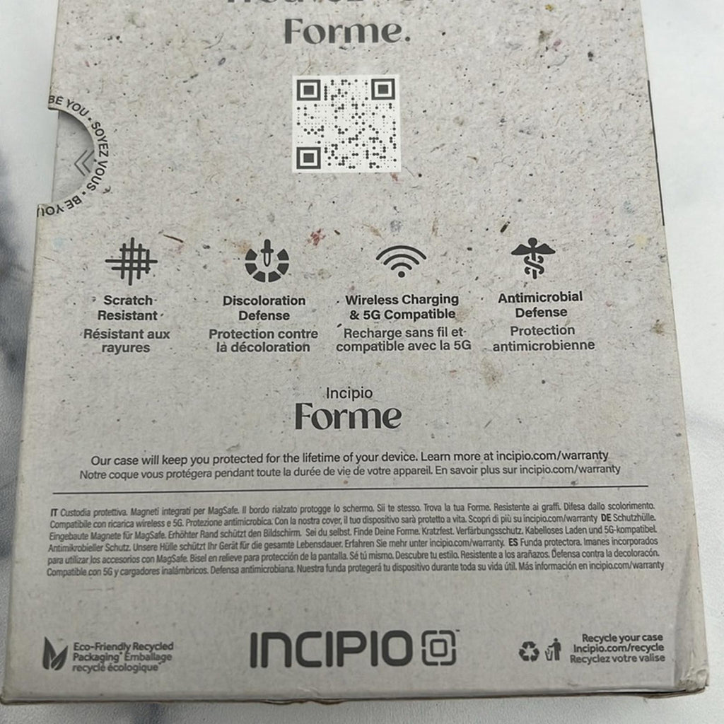 Incipio Forme Protective MagSafe Case for iPhone 14 Pro, Topographic Pink NEW