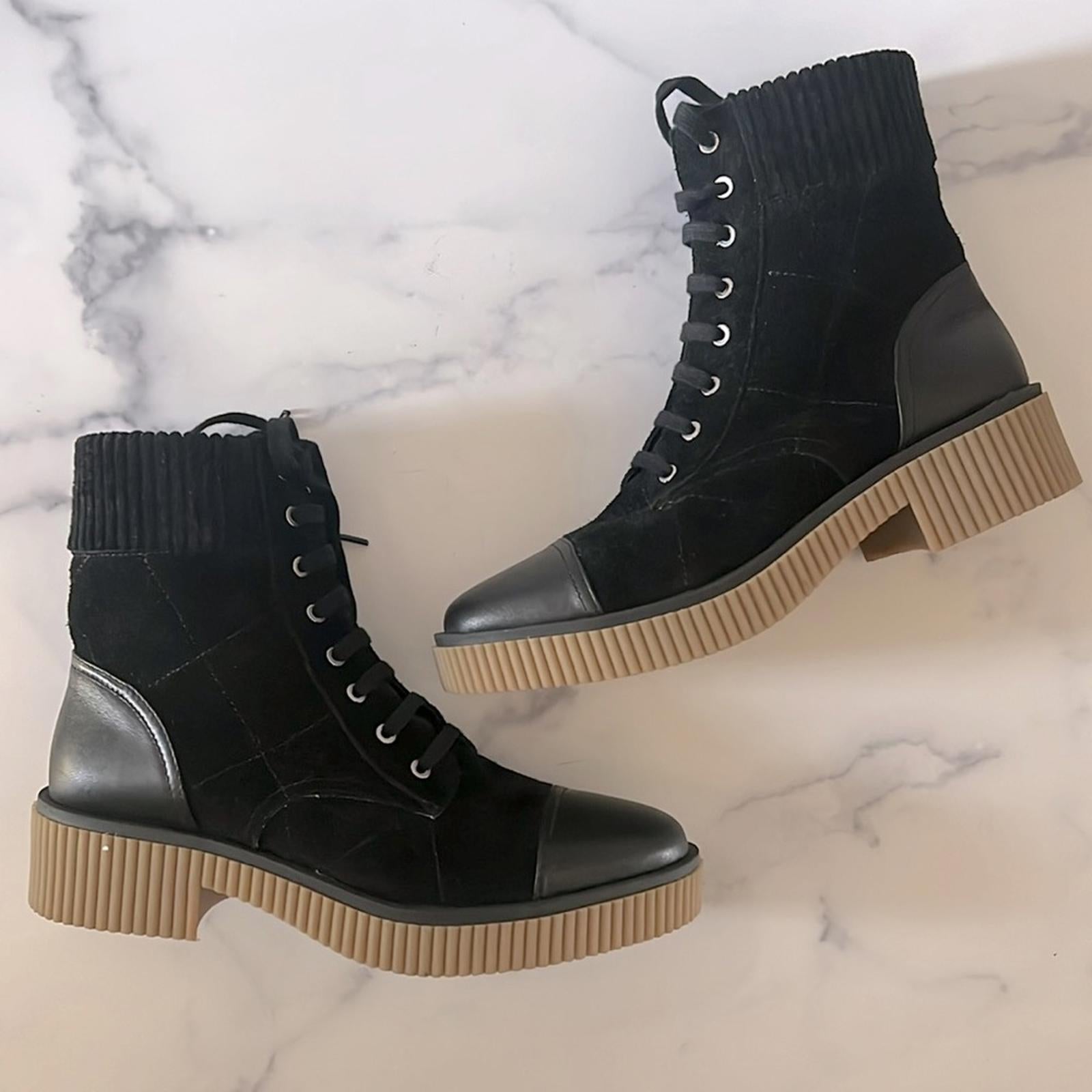 Vaneli Mage Boots in Black Suede/Leather, Size 10 New in Box $250