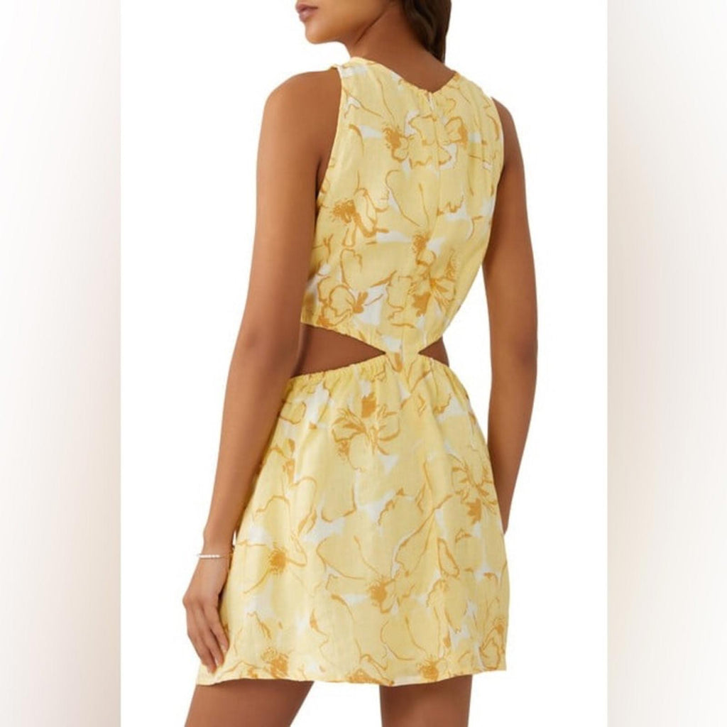 Faithfull the Brand Enditha Cutout Mini Dress, Willa Floral Print, Size 2 NWT