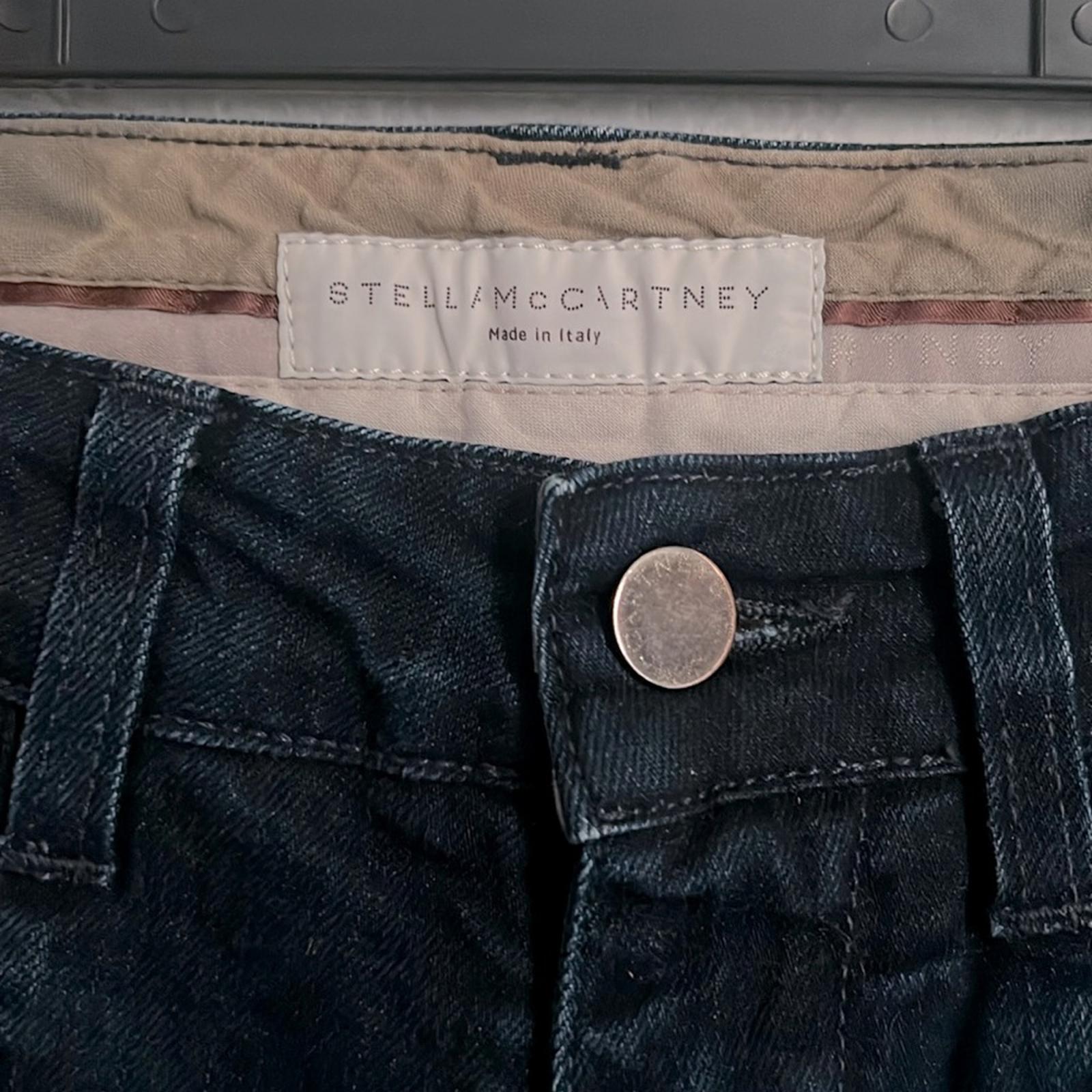 Stella McCartney Seamed Dark Wash Flare Mid-Rise Jeans, Size 26