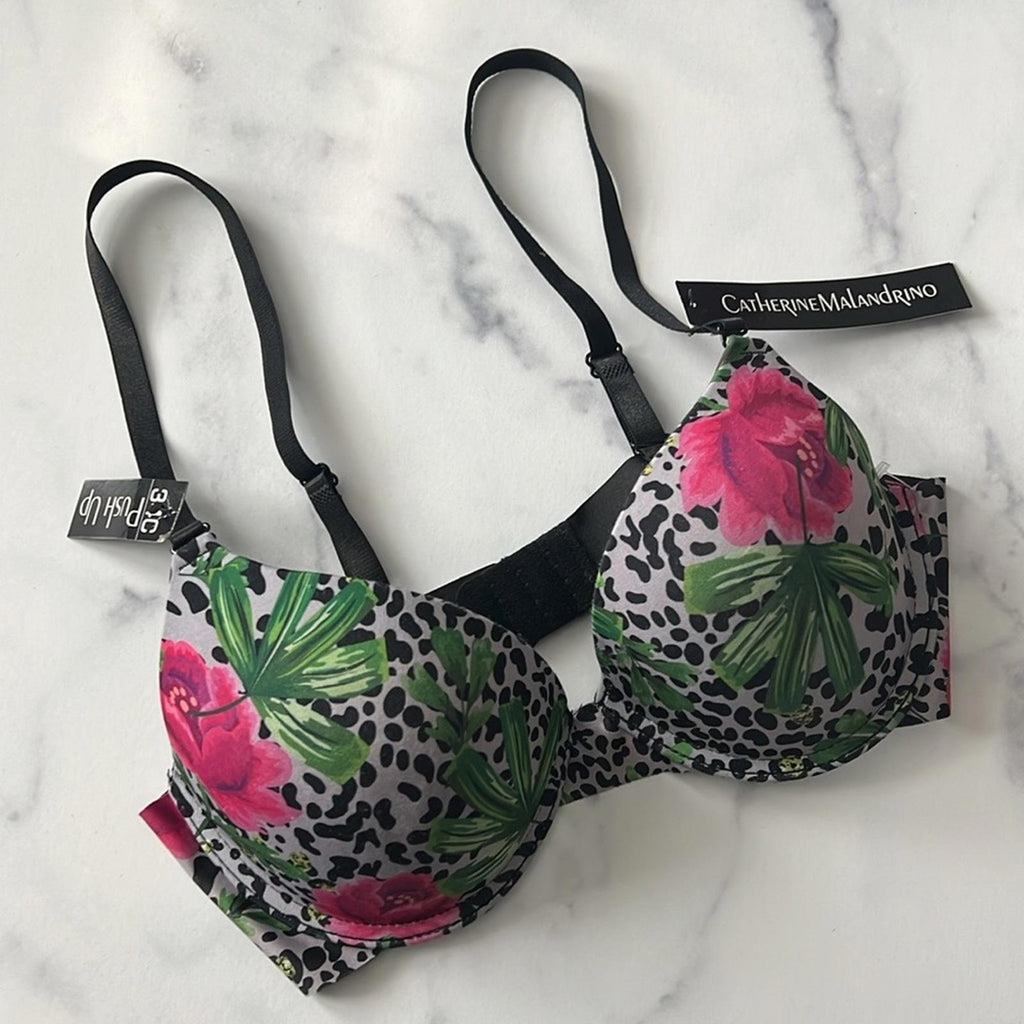 Catherine Malandrino Push Up Bra, Size 34C, Style BR3-CM045 New w/Tag Retail $48