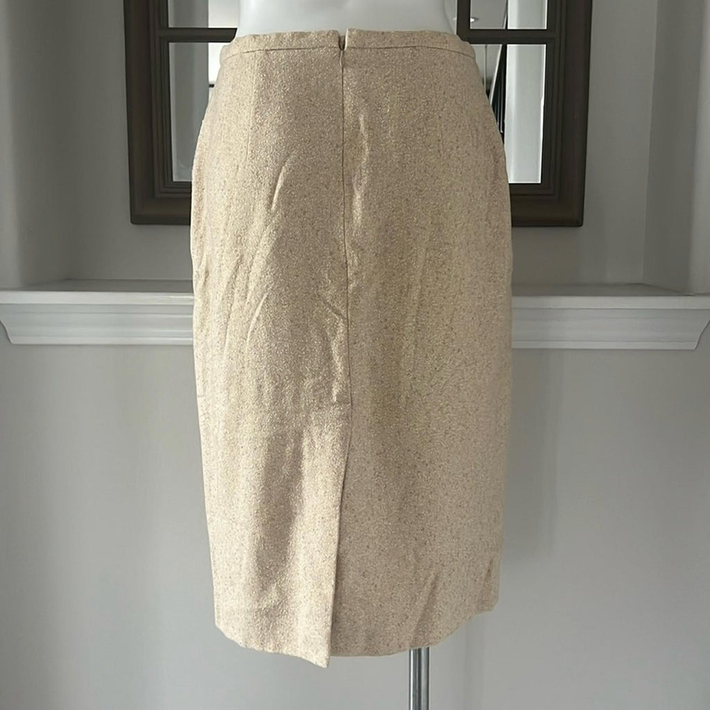 ESCADA Wool-Silk Blend Pencil Skirt, Size EU 40 EXCELLENT!