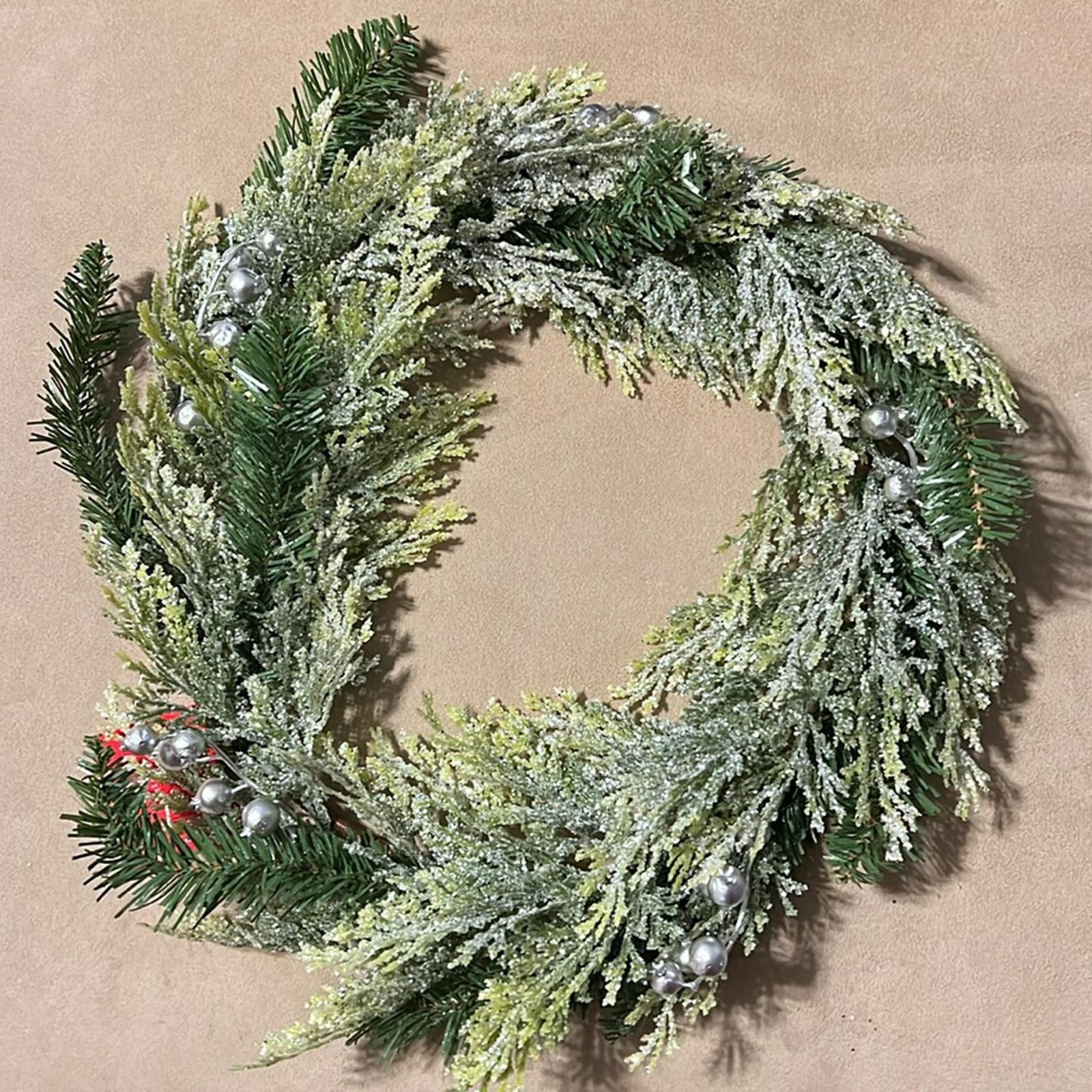 WonderShop Holiday Wreath, Christmas Green, New with Tag