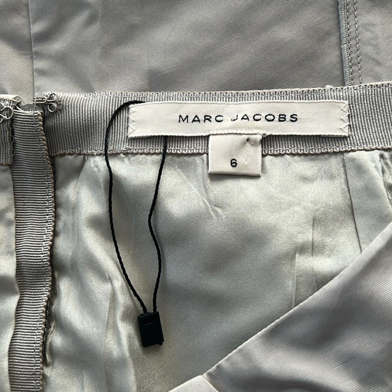 NEW Marc Jacobs Grey Pleated Detail Midi Skirt, Size 6 EXCELLENT!