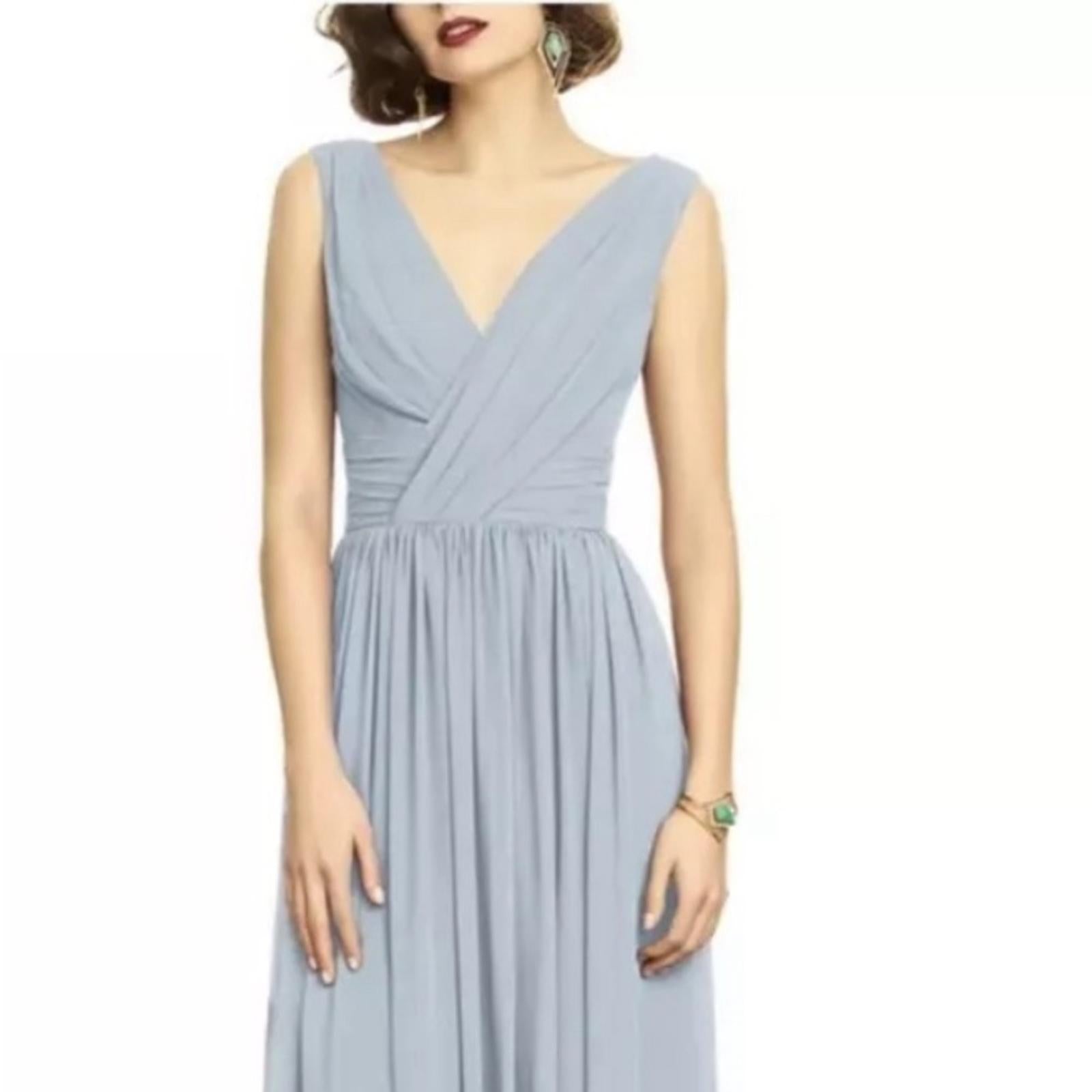 NEW Dessy Collection Surplice Ruched Chiffon Gown, Size 16, New w/o Tag $273