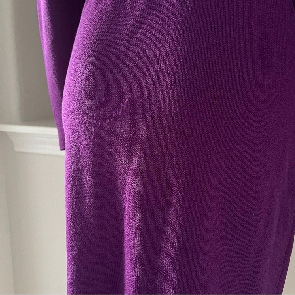 St. John Couture Vintage Sweaterdress in Purple, Size 8, EXCELLENT!