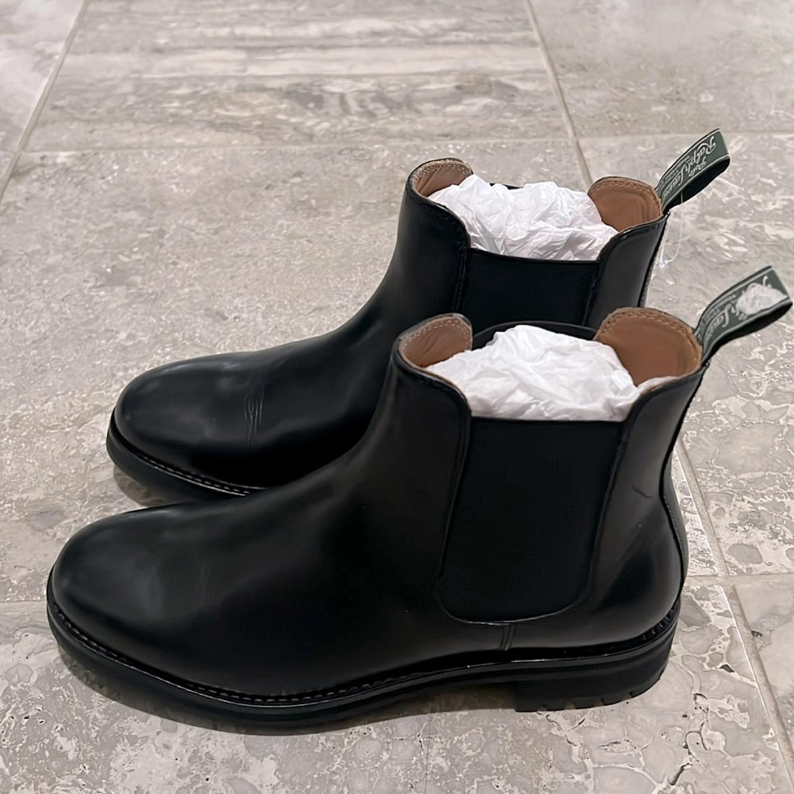 Polo Ralph Lauren Bryson Leather Chelsea Boots w/ Elastic Panels, NWT, Size 8.5