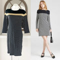 Lauren Ralph Lauren Cotton Striped Dress, Size L Retail $135 EXCELLENT!