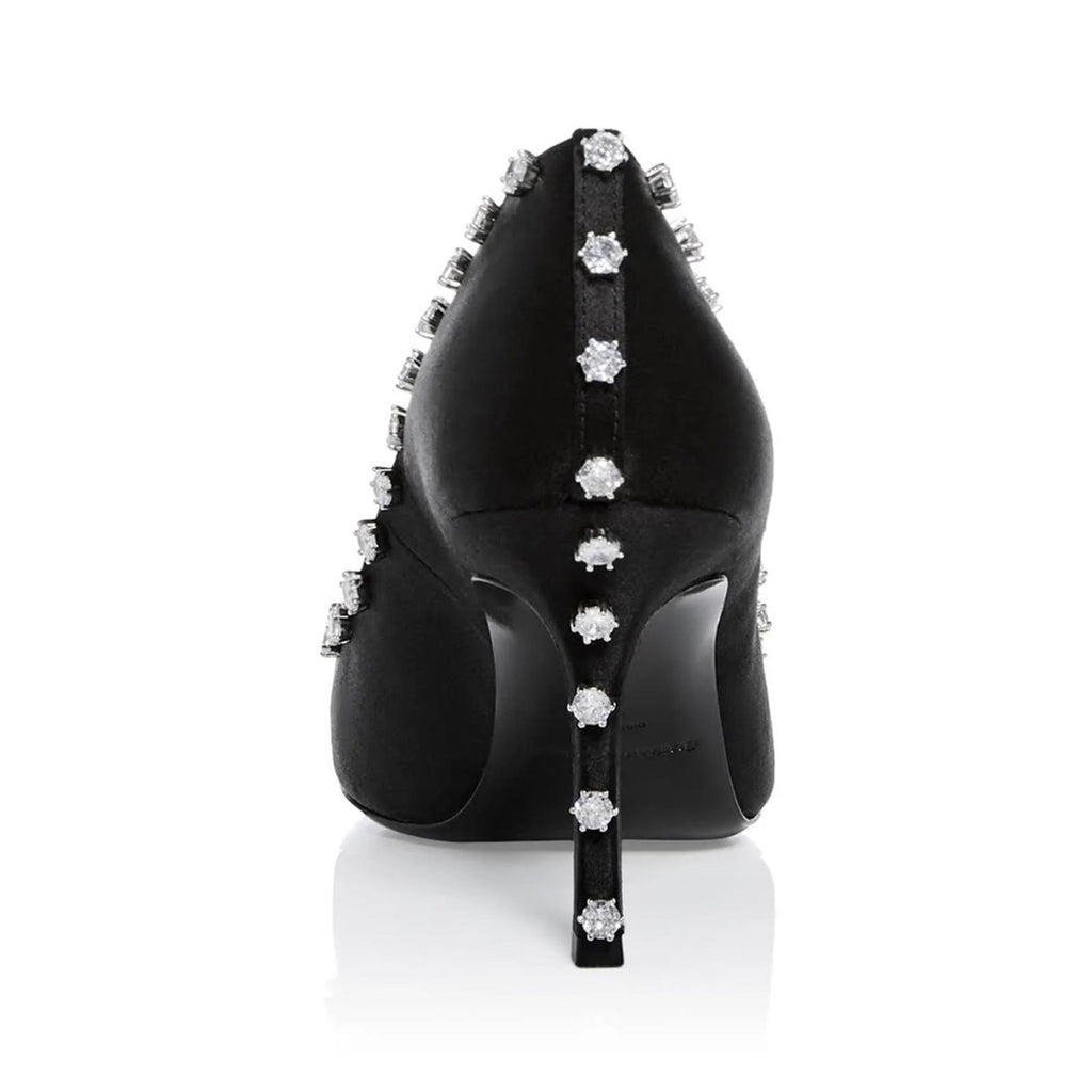 Alexander Wang Delphine 85 Crystal Stud Pump, Black Size 38 New in Box