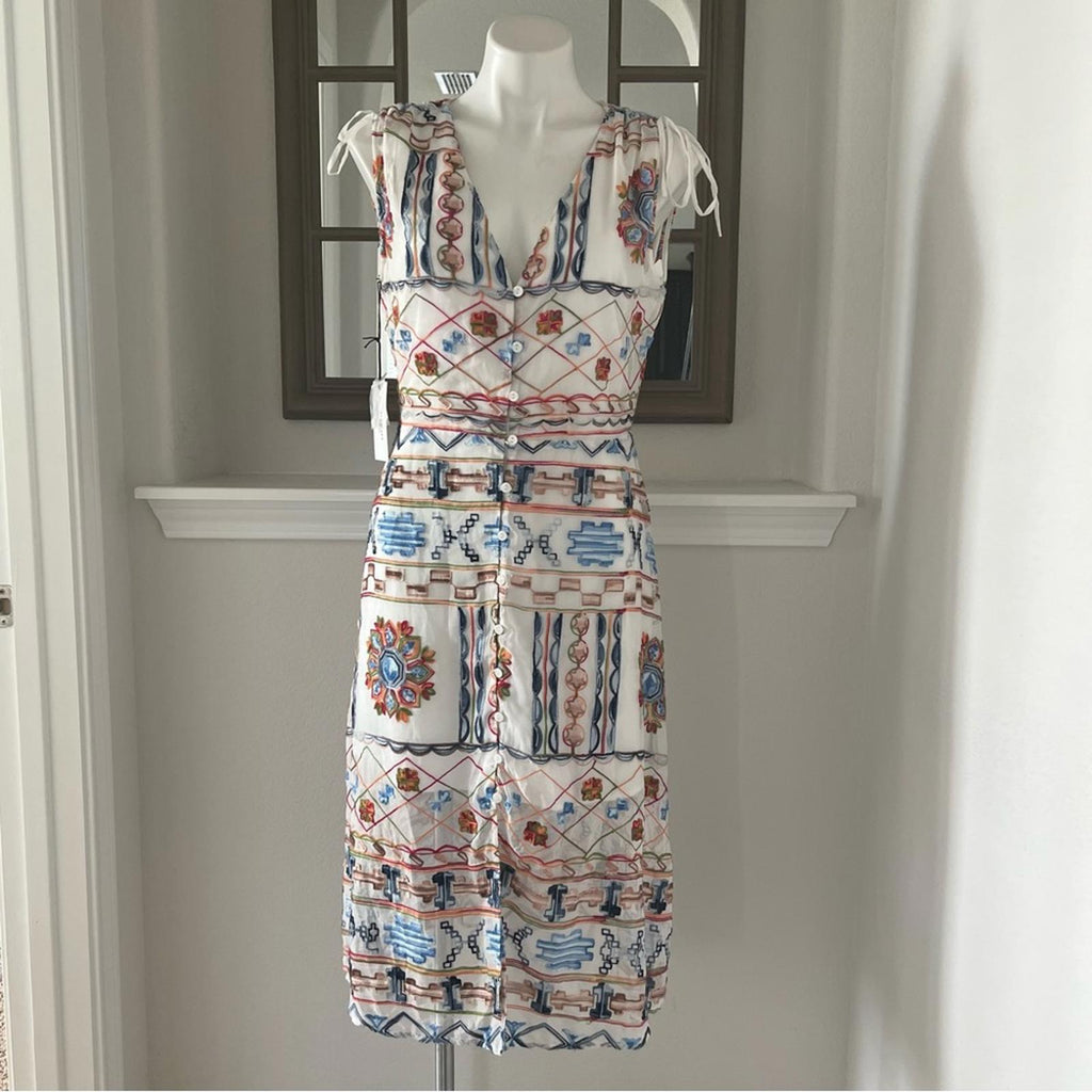 Ali+Jay Embroidered Midi Dress, Size L New w/Tag Retail $148