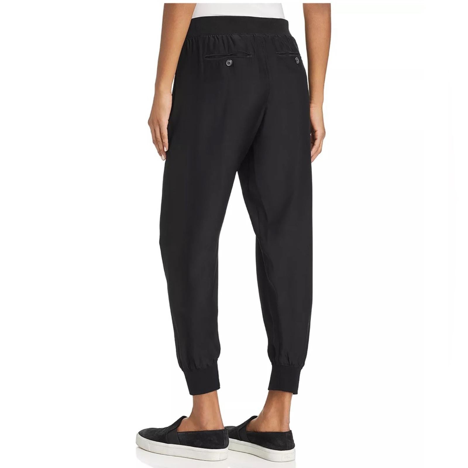 ATM Anthony Thomas Melillo Silk Jogger Pants, Black, Size M New w/Tag $275