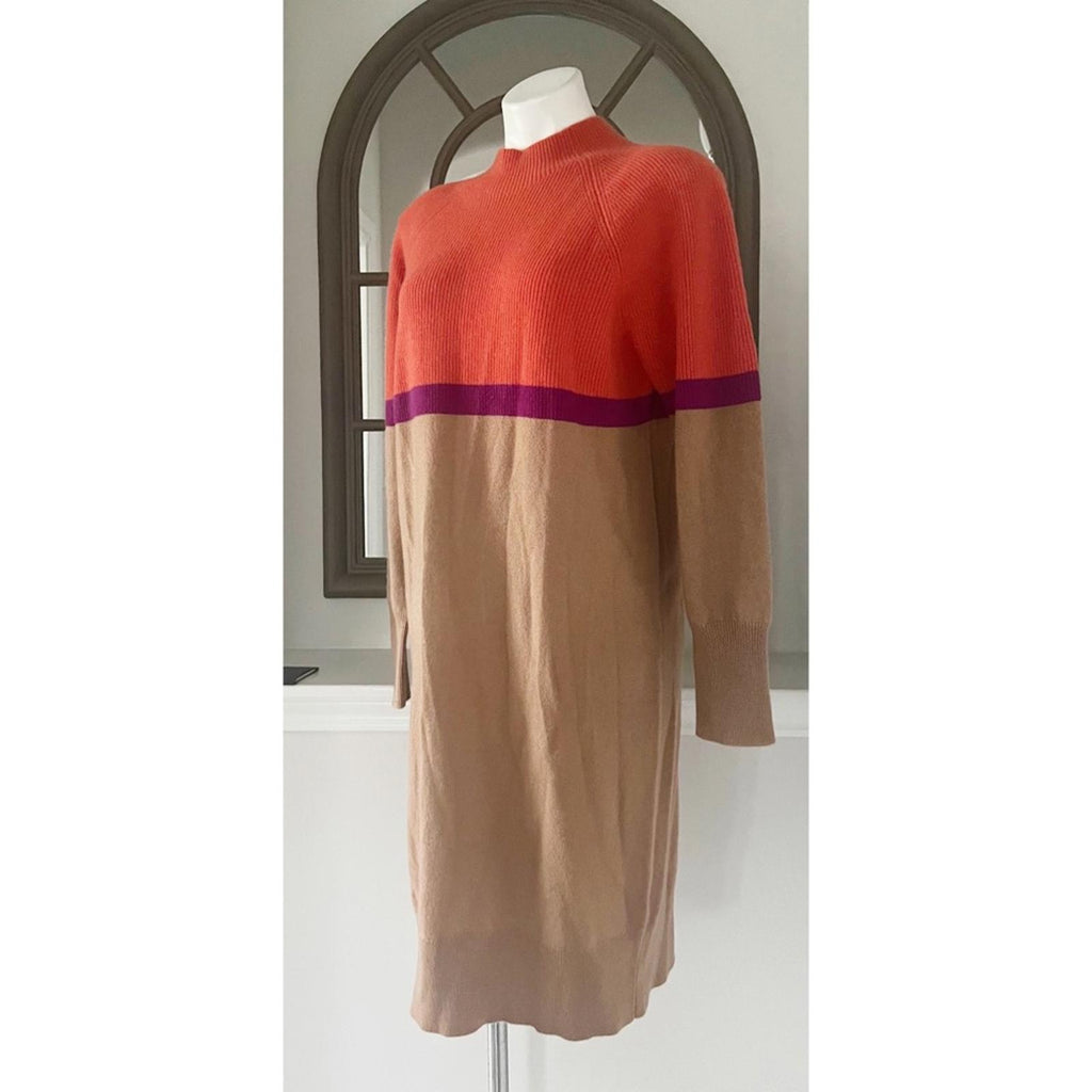 LUSSO 100% Cashmere Mock Neck Sweater Dress Size XL New w/Tag