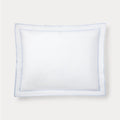 X2 Ralph Lauren KING Spencer Sateen Border Shams in Blue Conflower New w/Tag