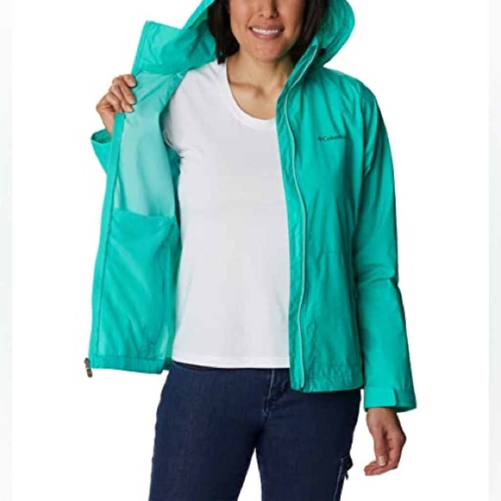 Columbia Switchback III Jacket in Electric Turquoise, NWT, Size S