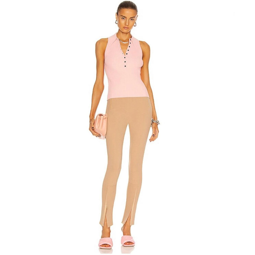 A.L.C. Asher Ribbed Top in Pink Sand, Size L New w/Tag Retail $295