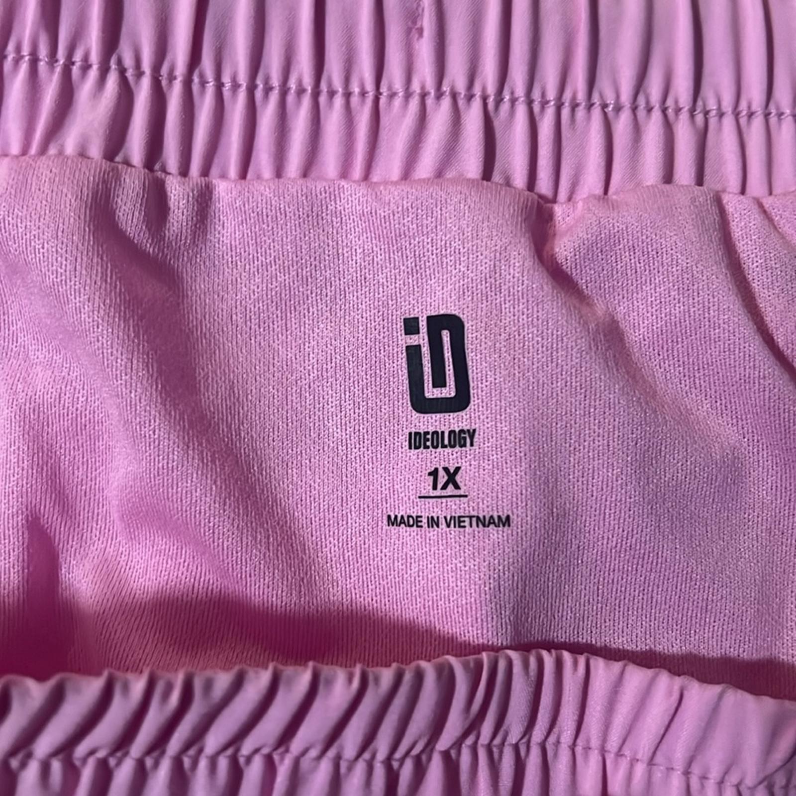 ID Ideology Drawstring Running Shorts in Pink Stone, NWT, Size 1X