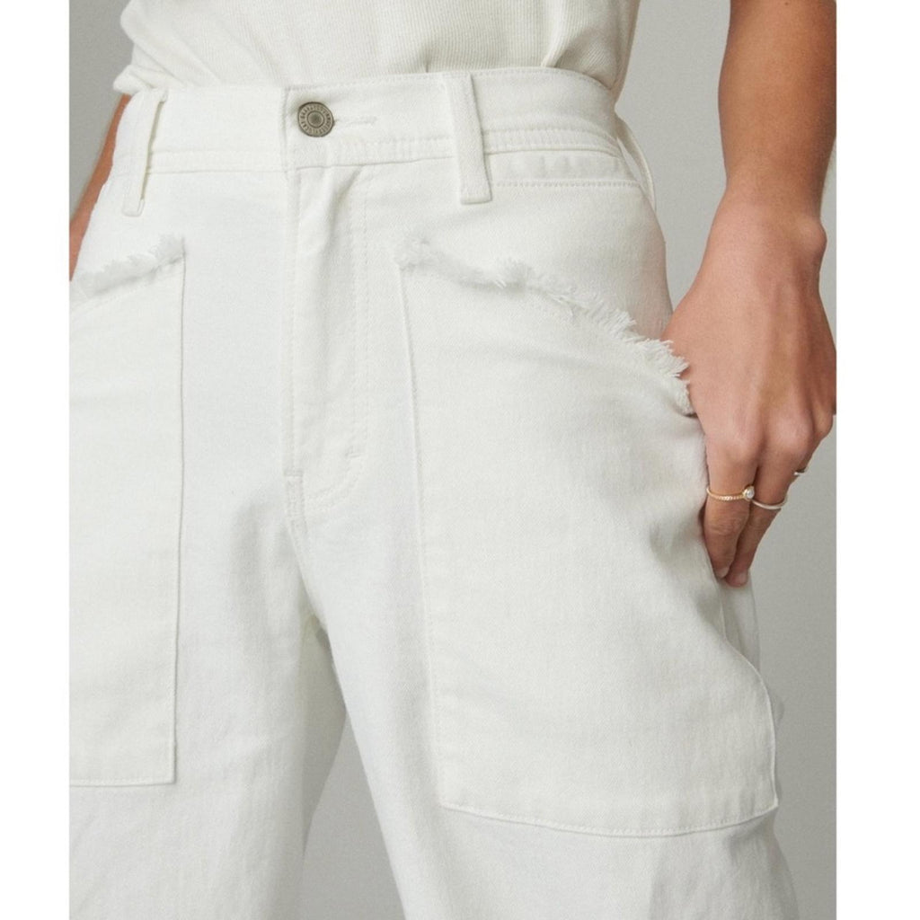 Lucky Brand Lucky Legend HighRise Wide Leg Pants Jeans, White Size 2/26 NWT $149