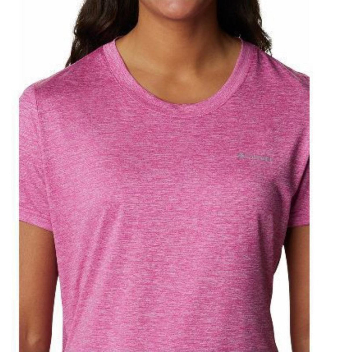 NWT Columbia Crew Hike Wild Fuchsia Short Sleeve T-Shirt Size 1X New w/Tag