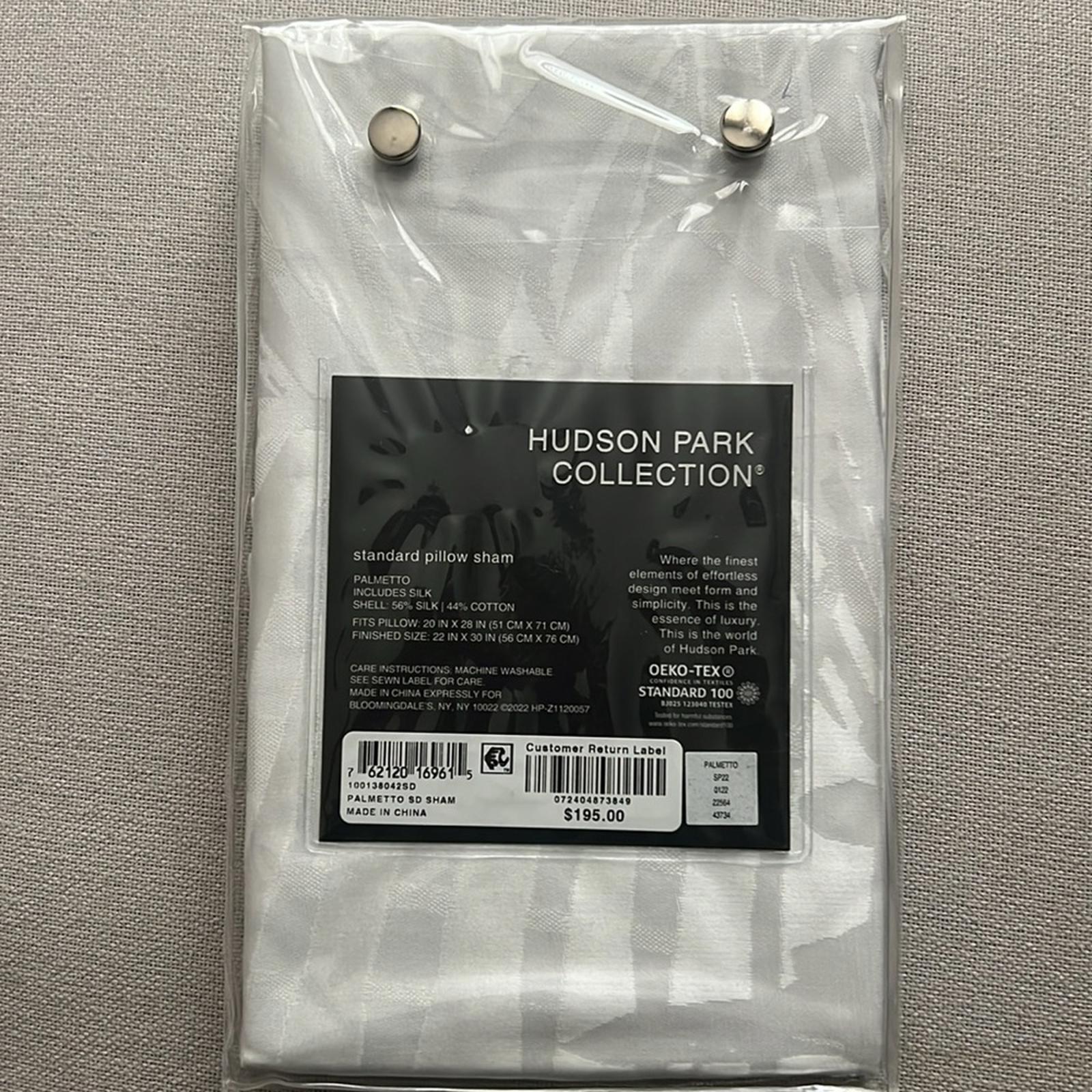 Hudson Park Collection Palmetto Cotton Silk Standard Sham, New in Box $195