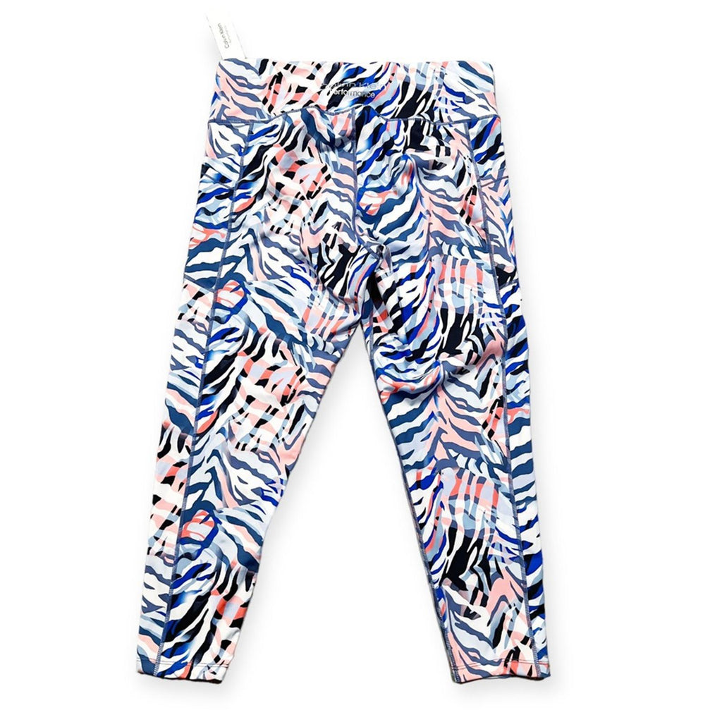 Calvin Klein Perf Printed High Waist 7/8 Leggings Plus Size 1X New w/Tag $69.50