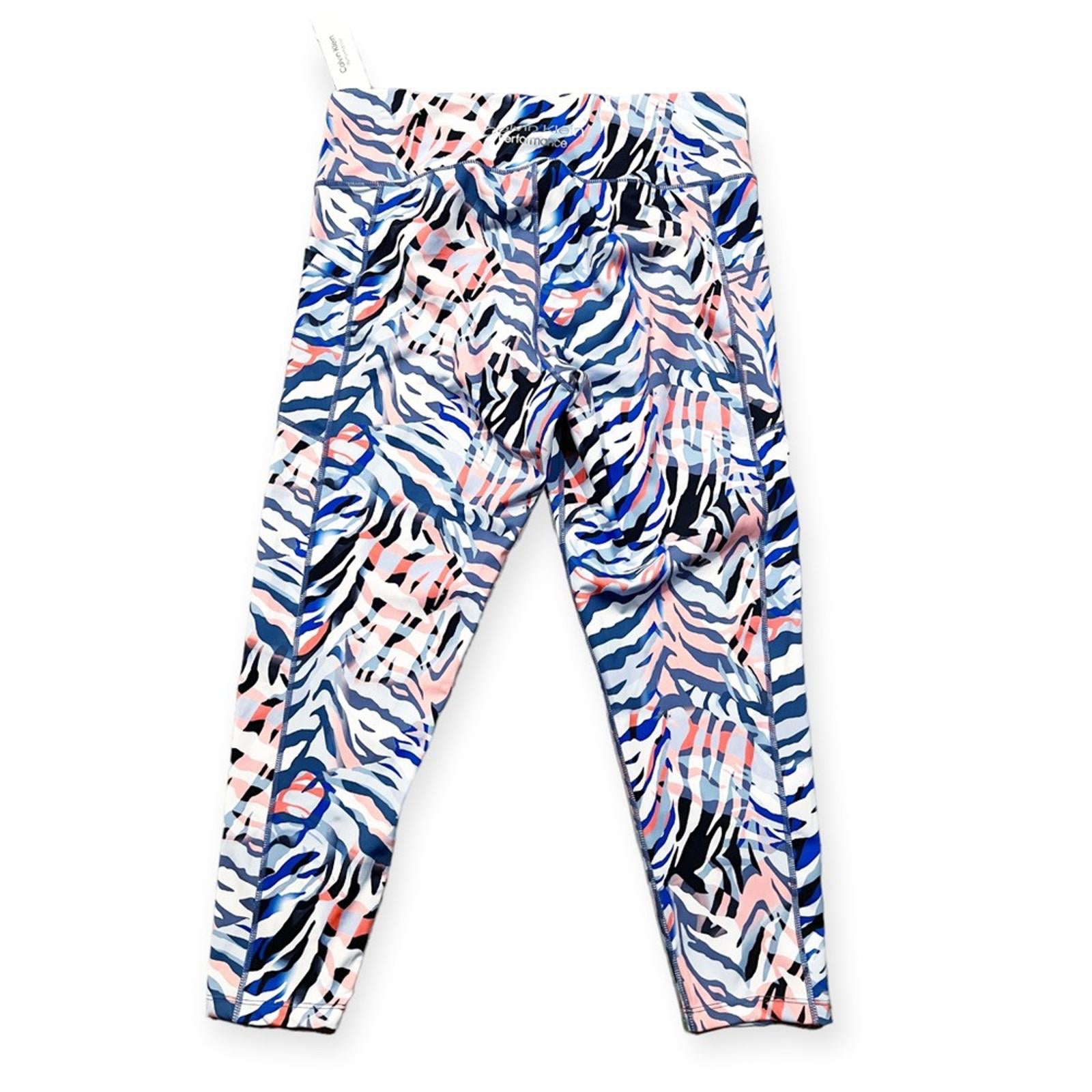 Calvin Klein Perf Printed High Waist 7/8 Leggings Plus Size 1X New w/Tag $69.50