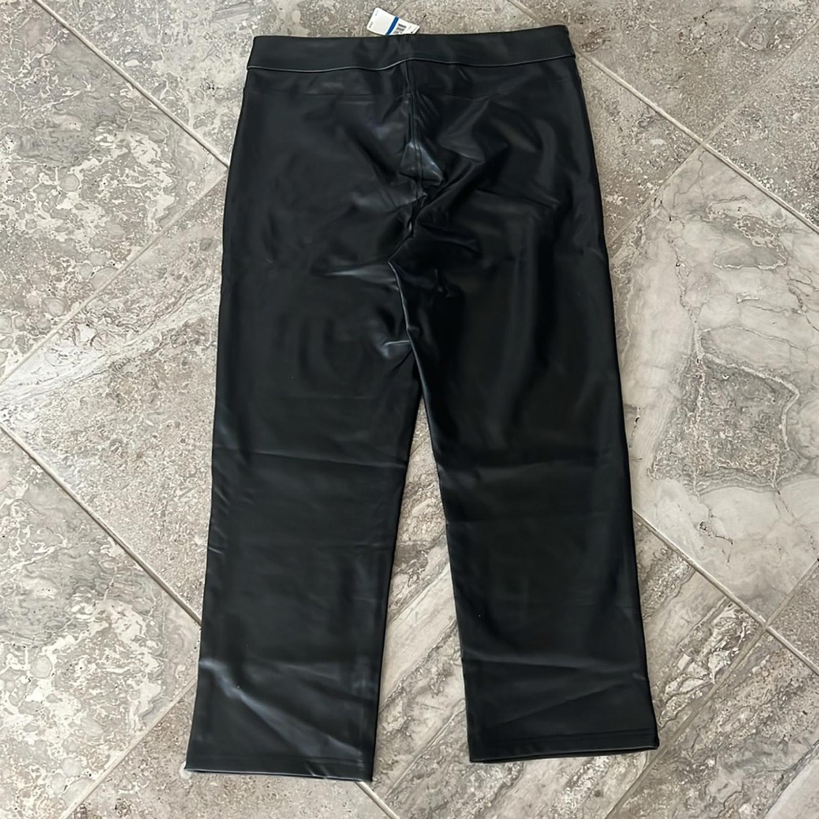 Laundry by Shelli Segal Pull-On Faux Leather Pant, Size XL New w/Tag
