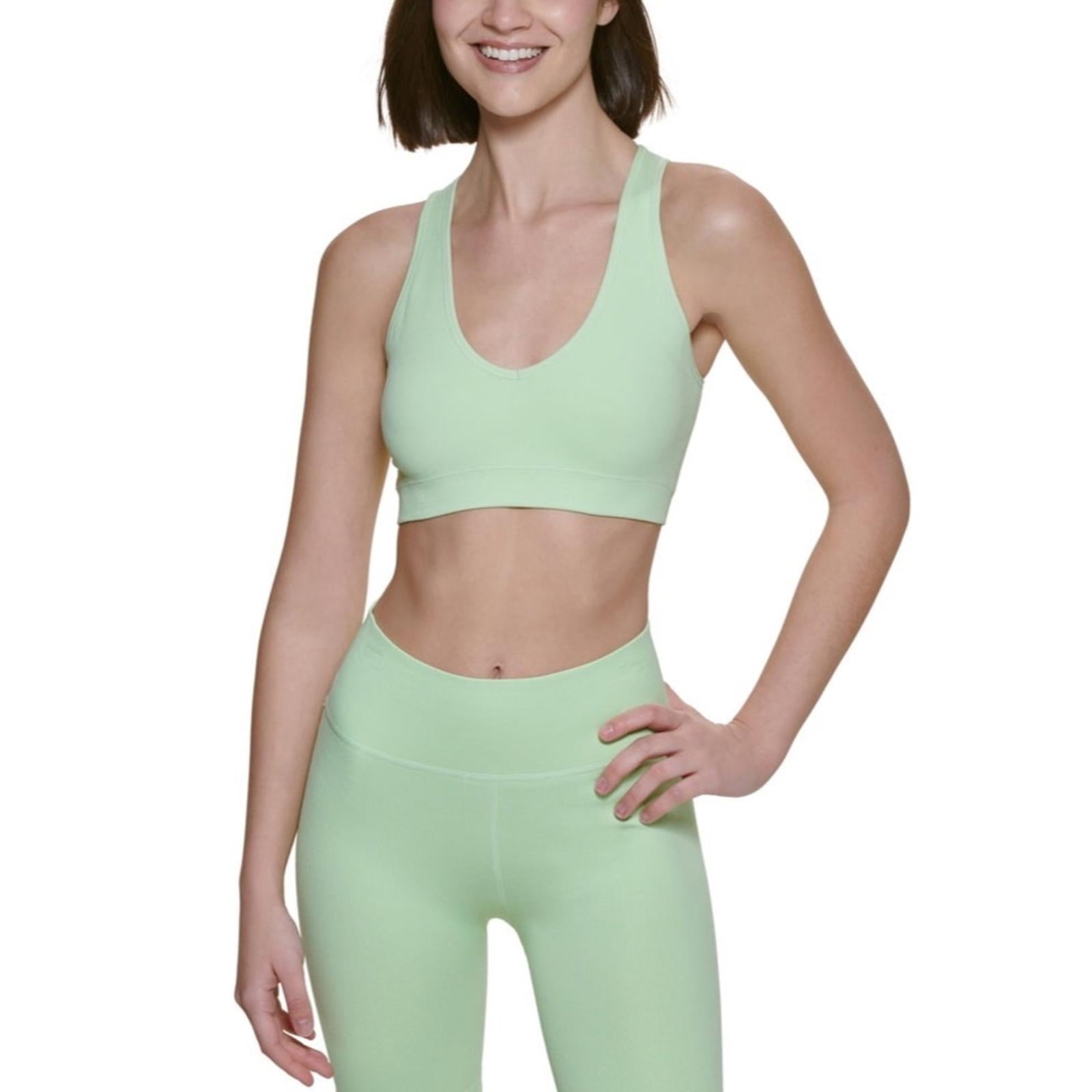 CK Performance Ribbed Sports Bra, Key Lime New w/Tag Retail $49.50 (Sold Out)