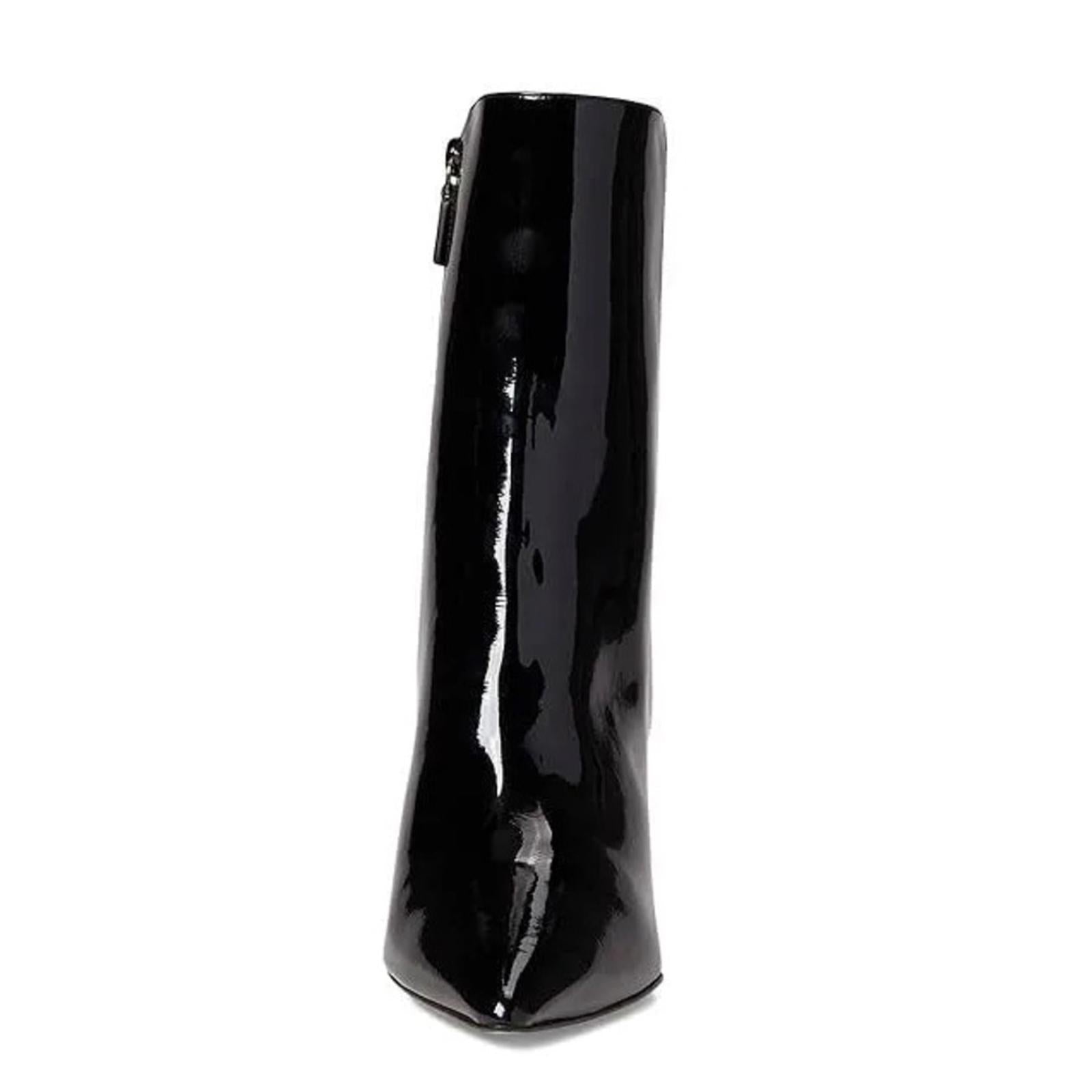 Stuart Weitzman Lucite 100 Wedge Heel Boots in Black Size 7.5 New w/o Box $750