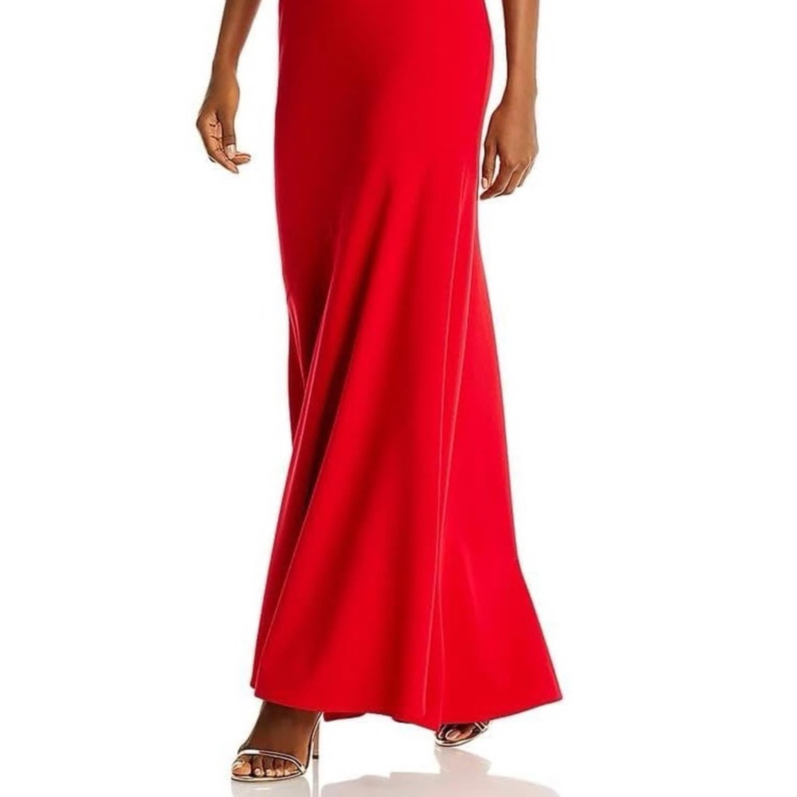 AQUA Scuba Crepe One-Shoulder Dress Bloomingdale’s Exclusive Size 12 NWT $258