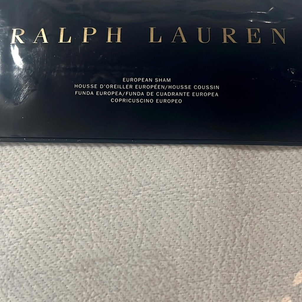 Ralph Lauren Home Pauline Euro Sham in Grey, New w/Tag $185
