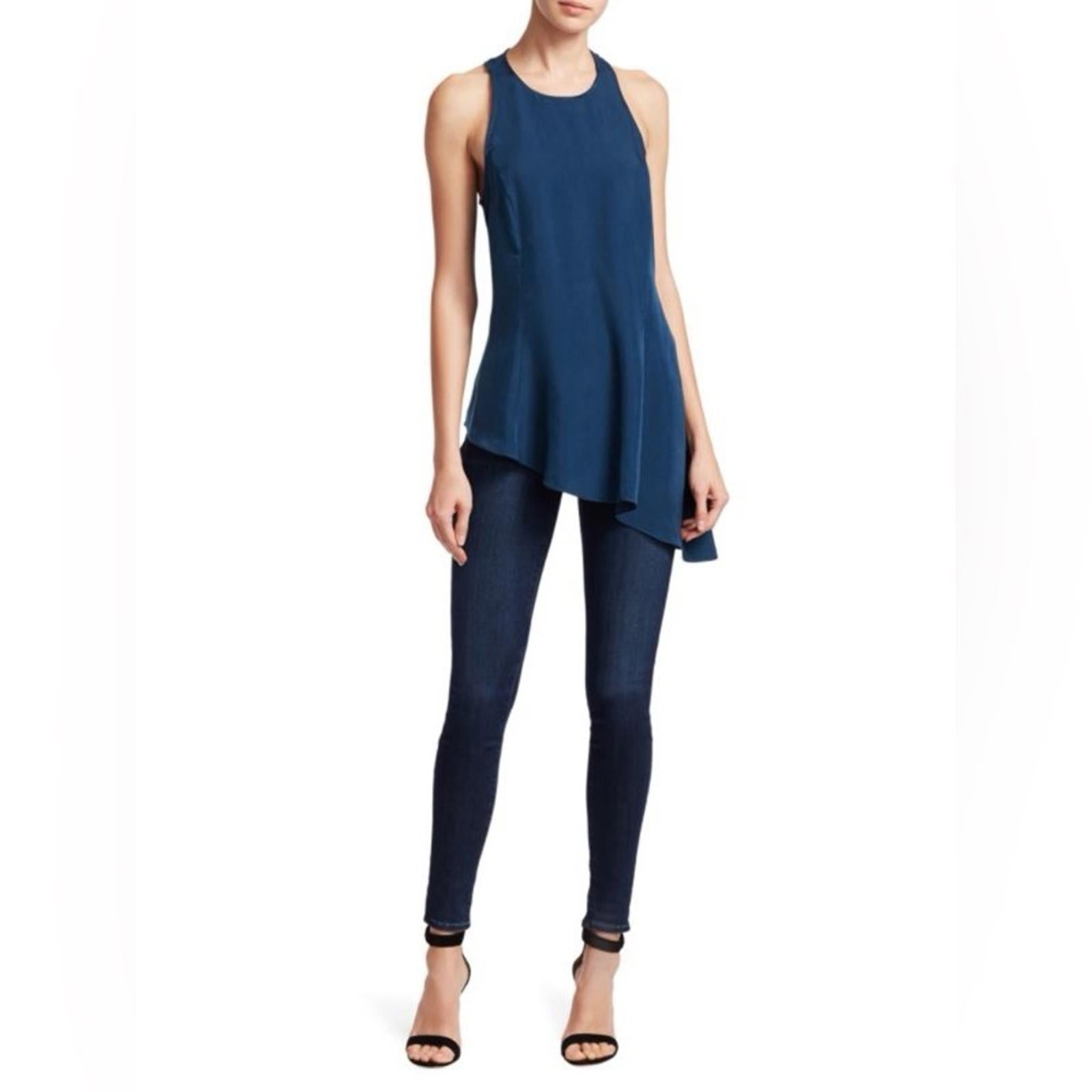 Cinq à Sept Dylan Asymmetric Peplum Top, Size M New w/Tag Retail $265 SOLD OUT!
