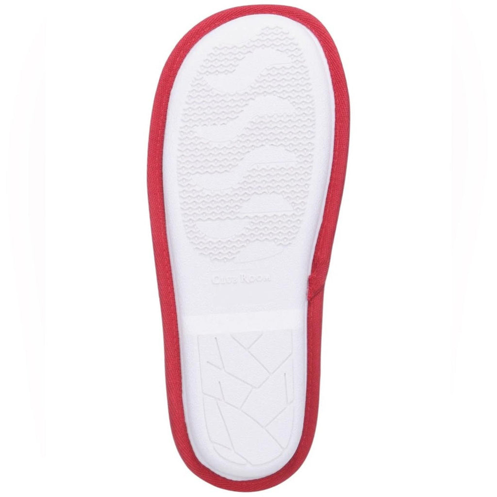 Club Room Mens Flannel Plaid Slide Slippers, (Red, Medium) Size 8-9 New in Box