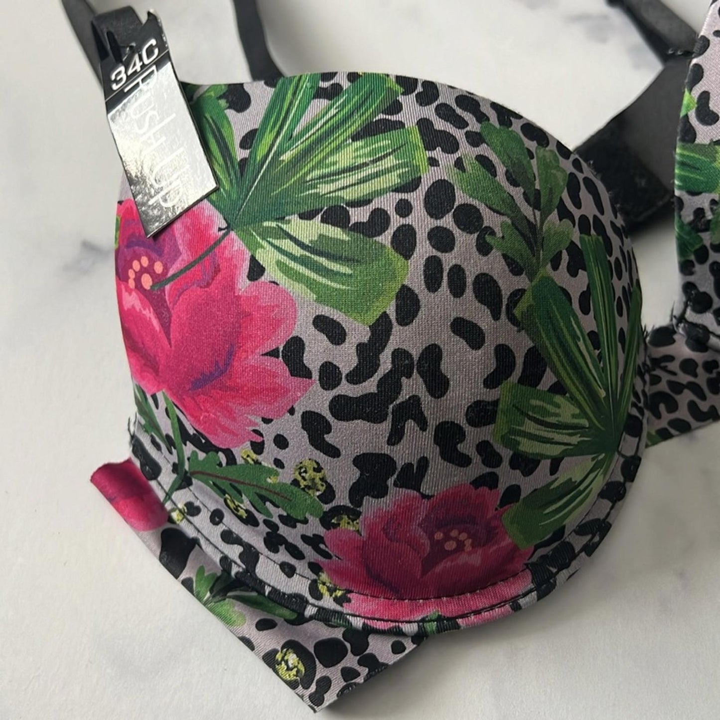 Catherine Malandrino Push Up Bra, Size 34C, Style BR3-CM045 New w/Tag Retail $48