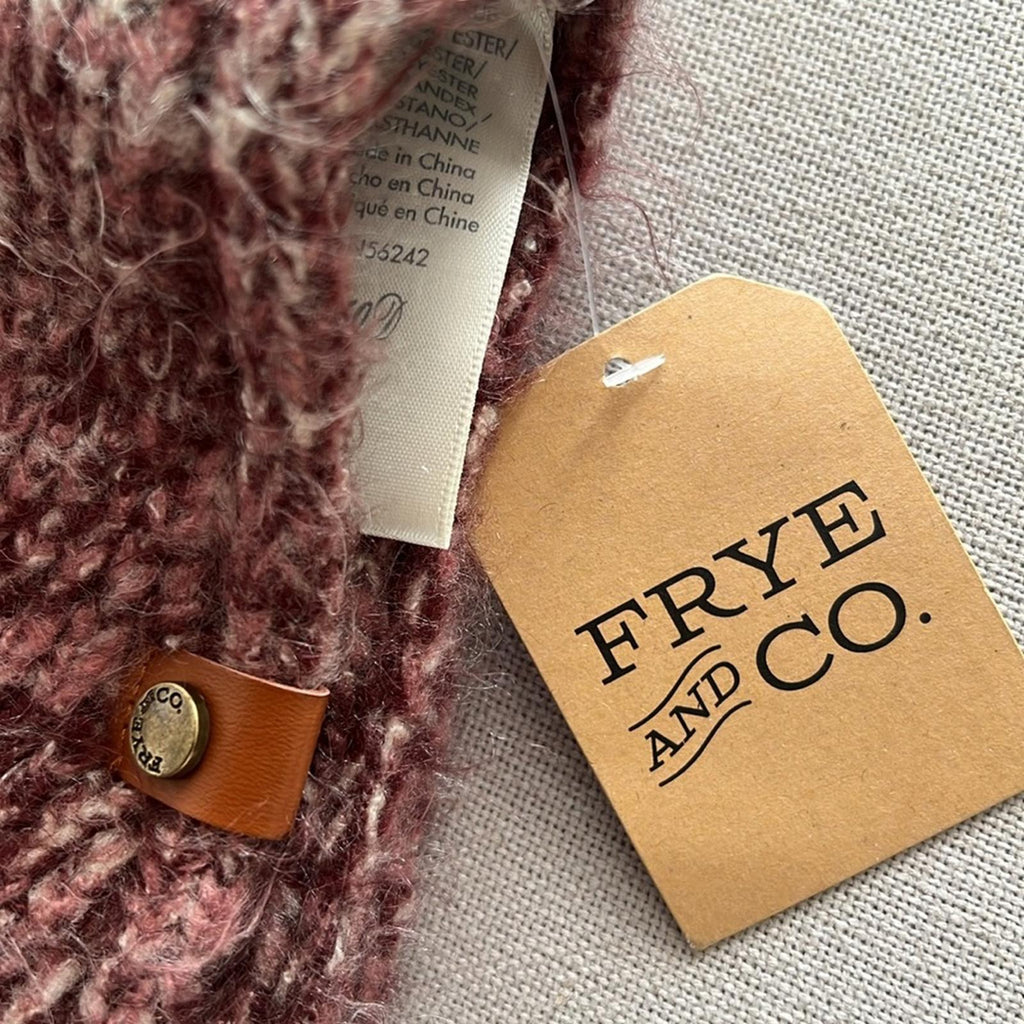 Frye & Co Space Dyed Infinity Cold Weather Scarf Wrap, Neck Warmer in Bark NWT