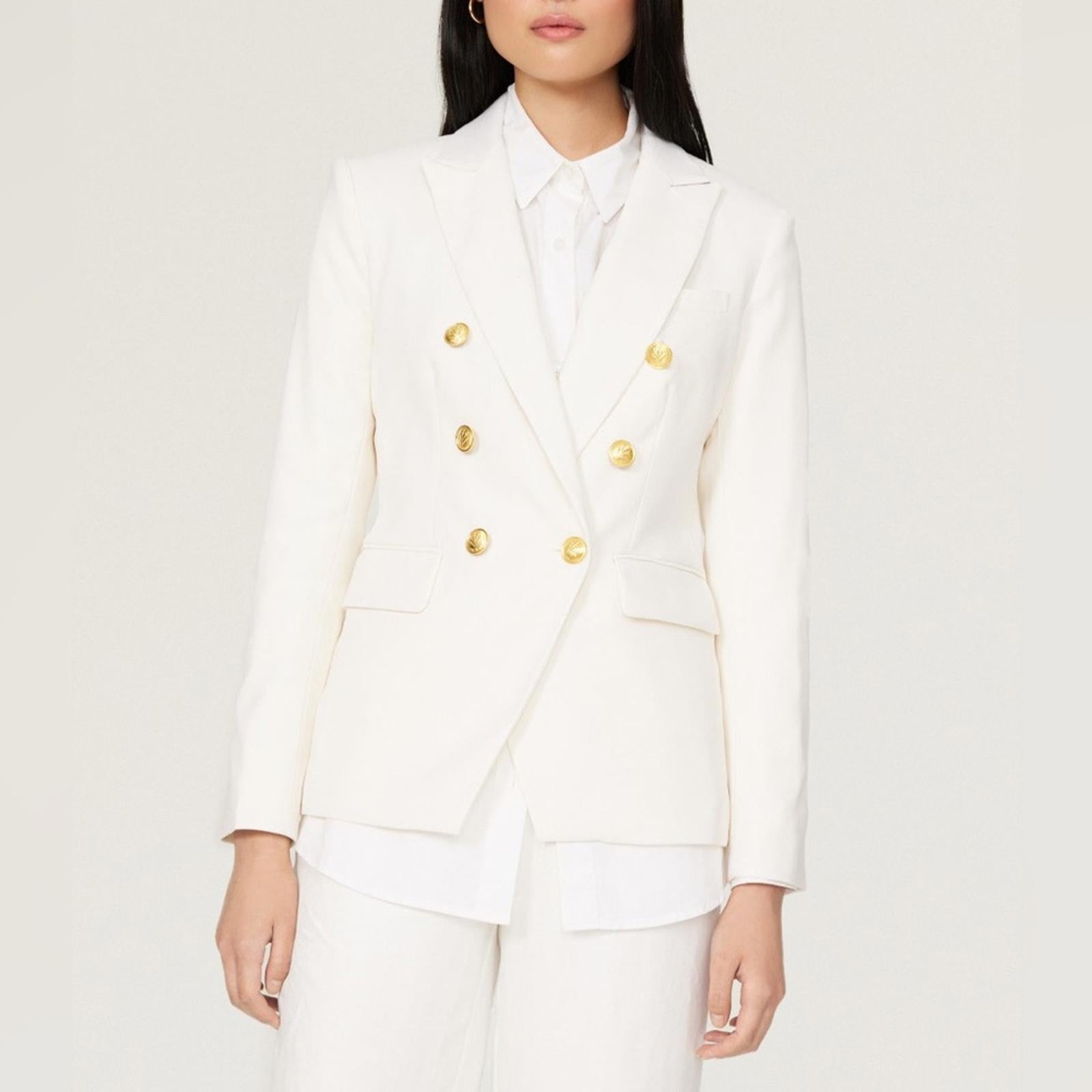 Rag & Bone Preston Wool Blazer in White, Size 0 New w/Tag Retail $650