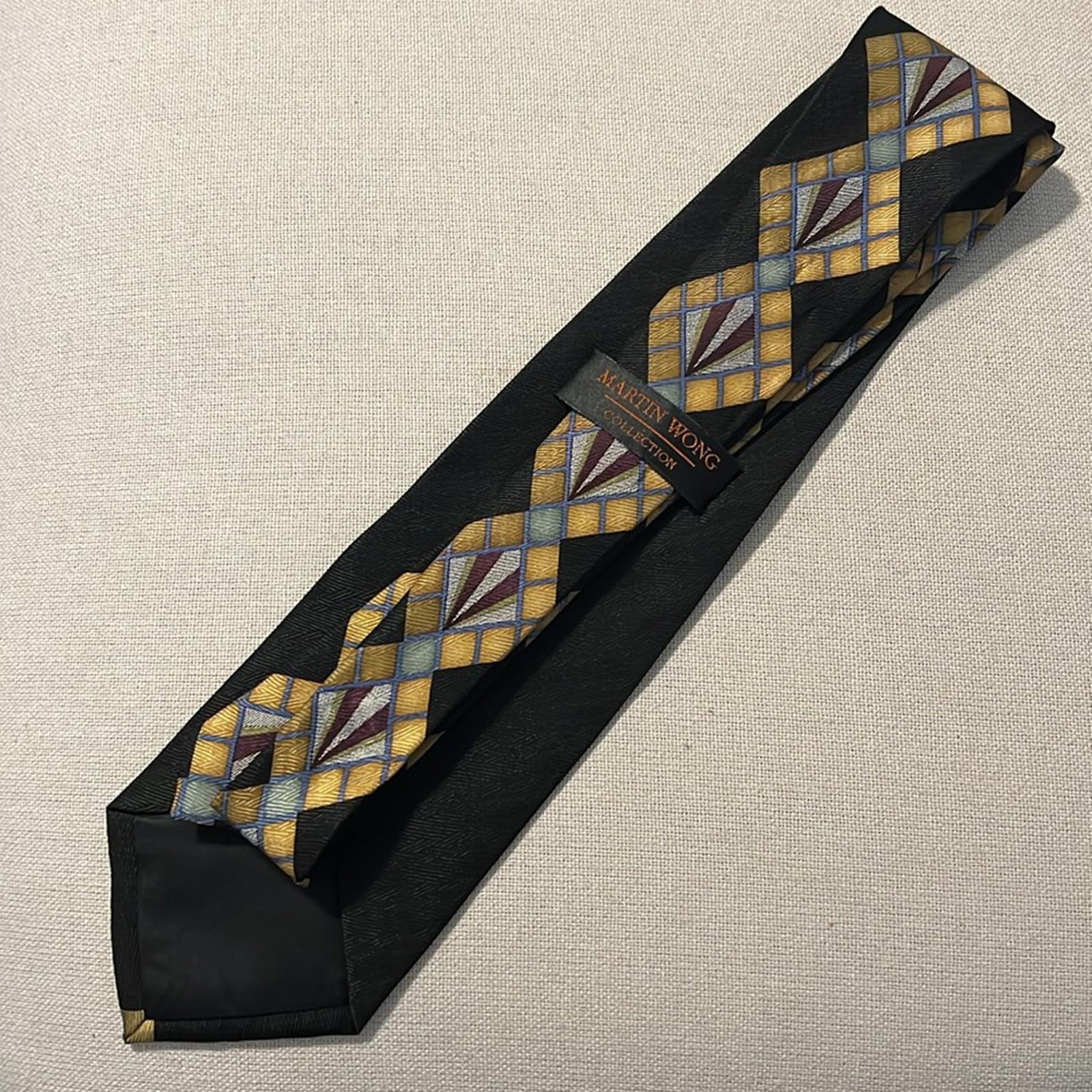 Martin Wong 100% Silk Hand Sewn Neck Tie