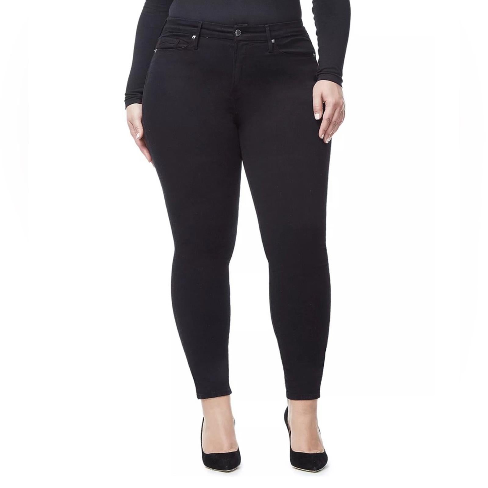 Good American Good Legs Skinny Jeans in Black, Size 20 New w/Tag $155