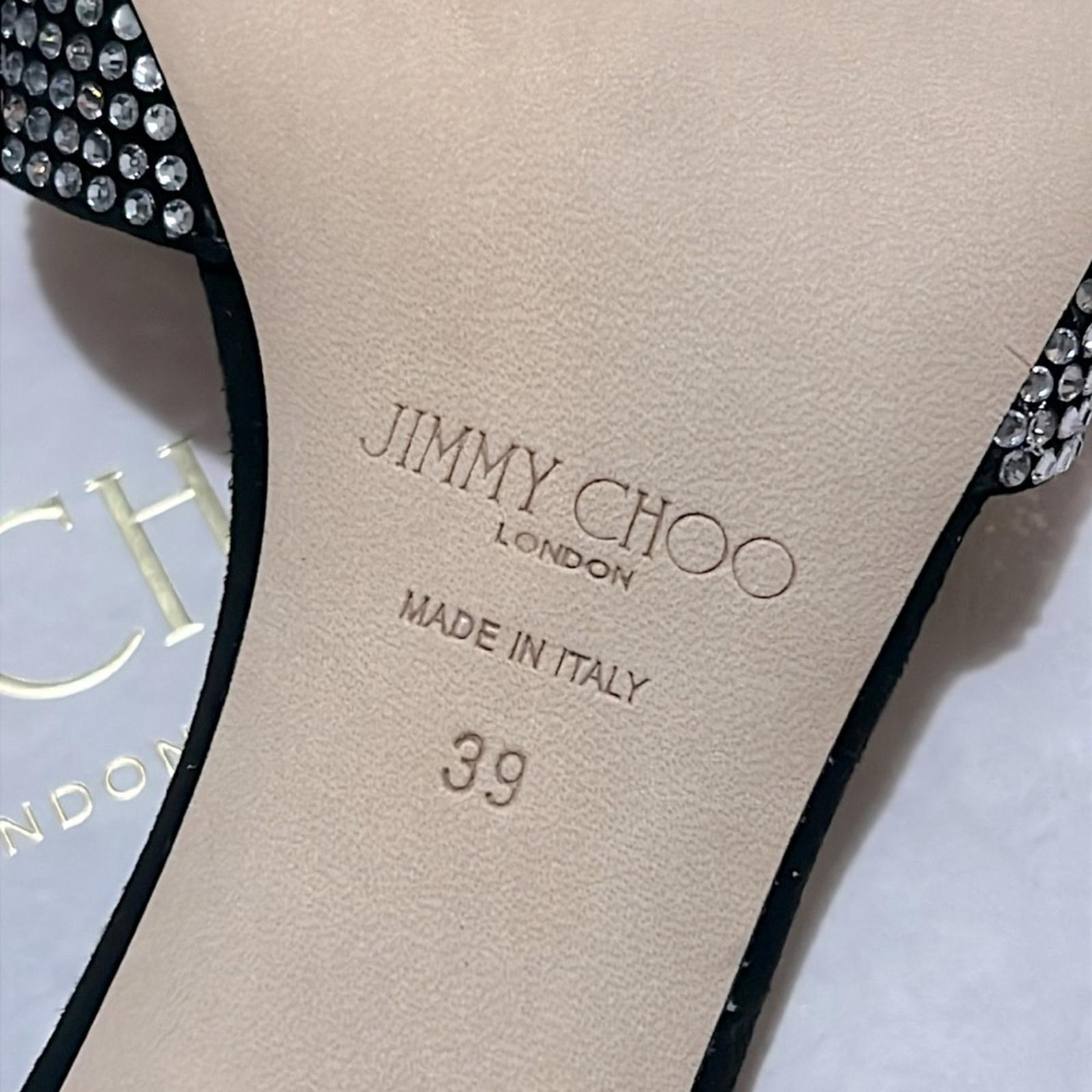 Jimmy Choo Skye 70 Embellished High Heel Slide Sandals