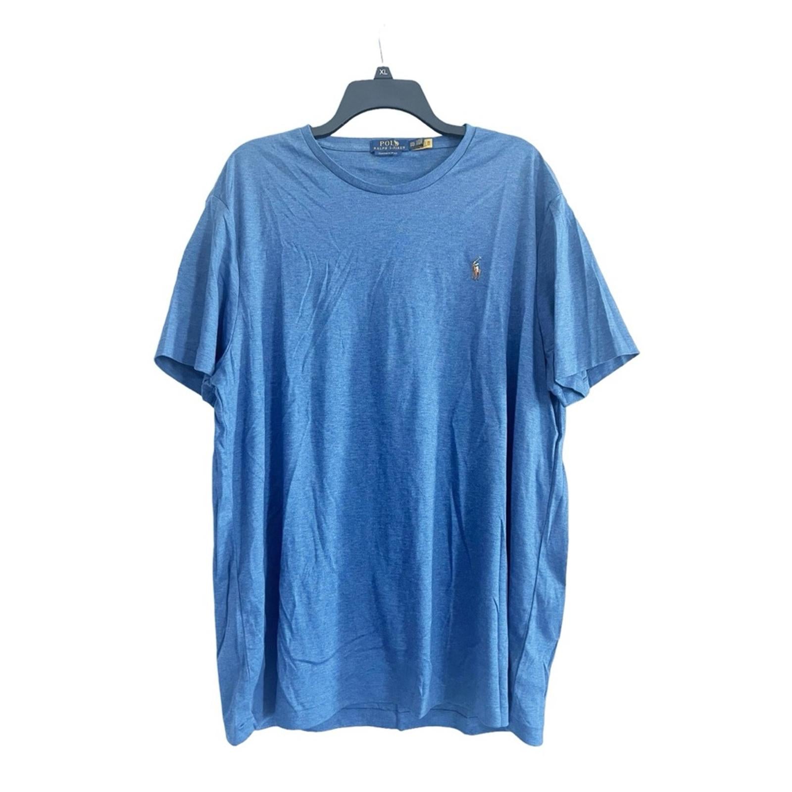 NEW Polo Ralph Lauren Short Sleeve Crewneck T-Shirt in Blue, Men’s Size XXL