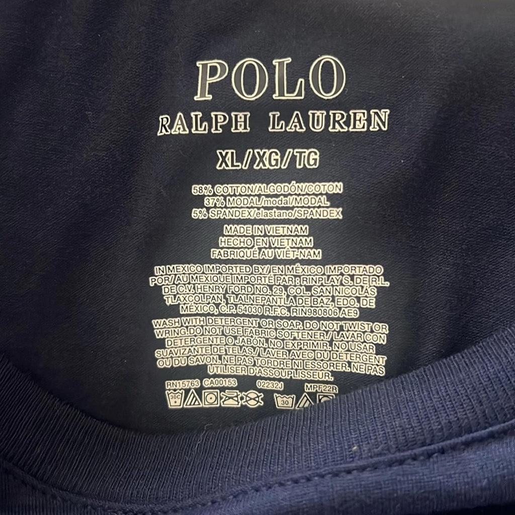 Polo Ralph Lauren Men’s Long Sleeve Sleep Shirt in Cruise Navy, NWT, Size XL