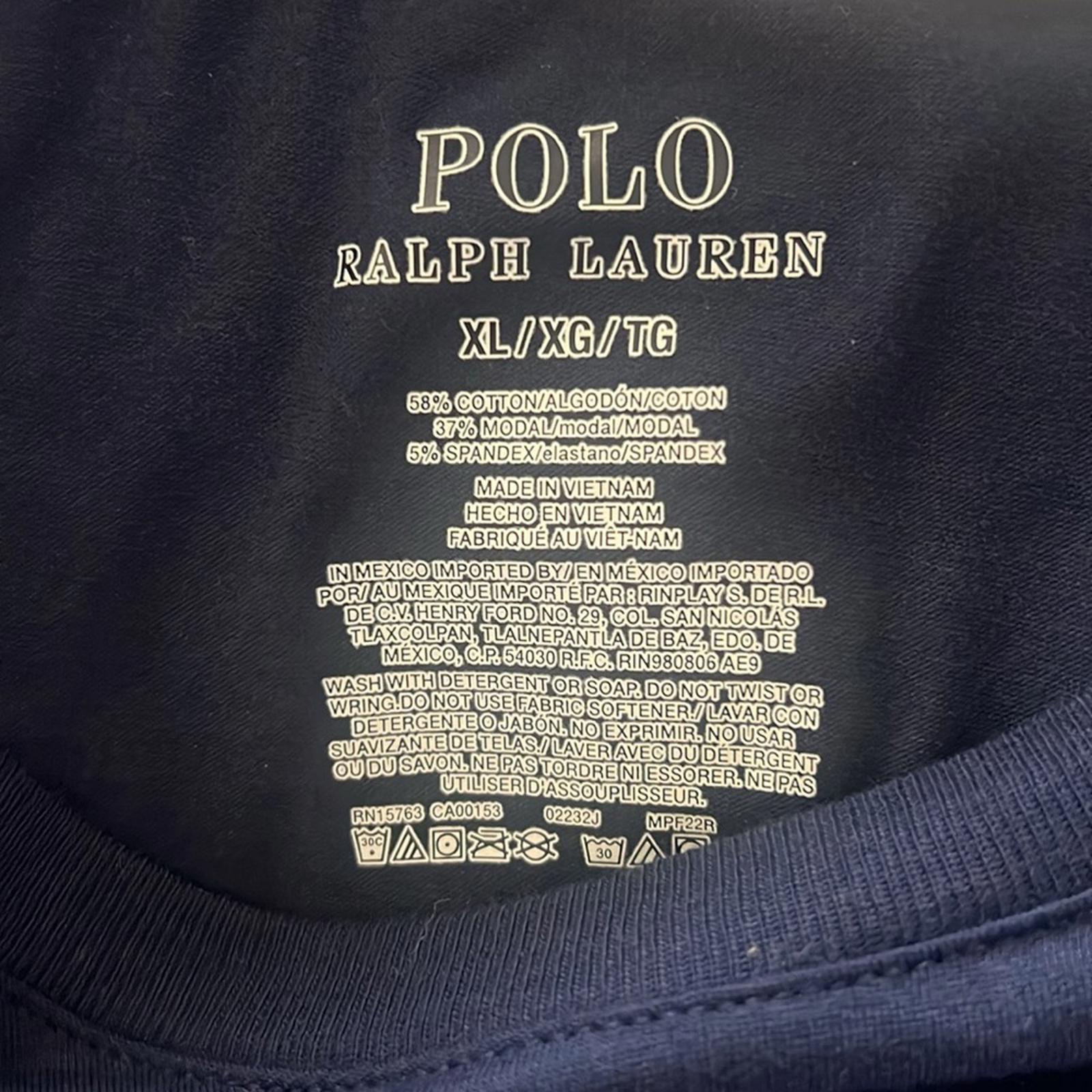 Polo Ralph Lauren Men’s Long Sleeve Sleep Shirt in Cruise Navy, NWT, Size XL