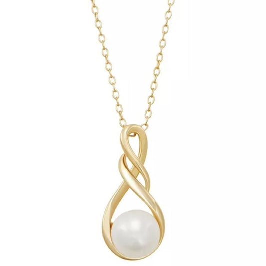 Giani Bernini Cultured Freshwater Pearl (8-1/2mm) 18" Pendant Necklace NEW