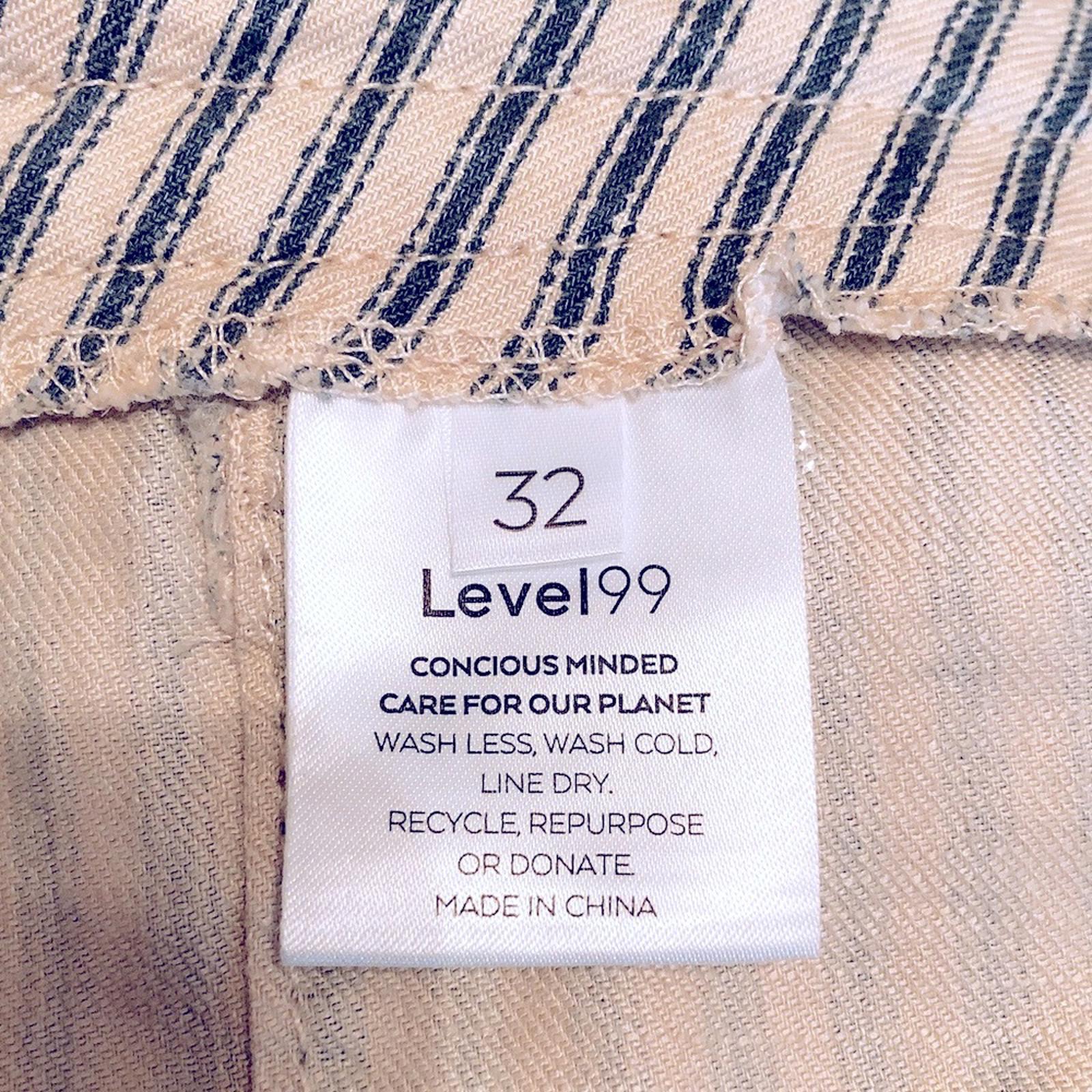 Anthropologie’s Level 99 Elliot Linen-Blend Lounge Pants Nautical Stripe Size 32