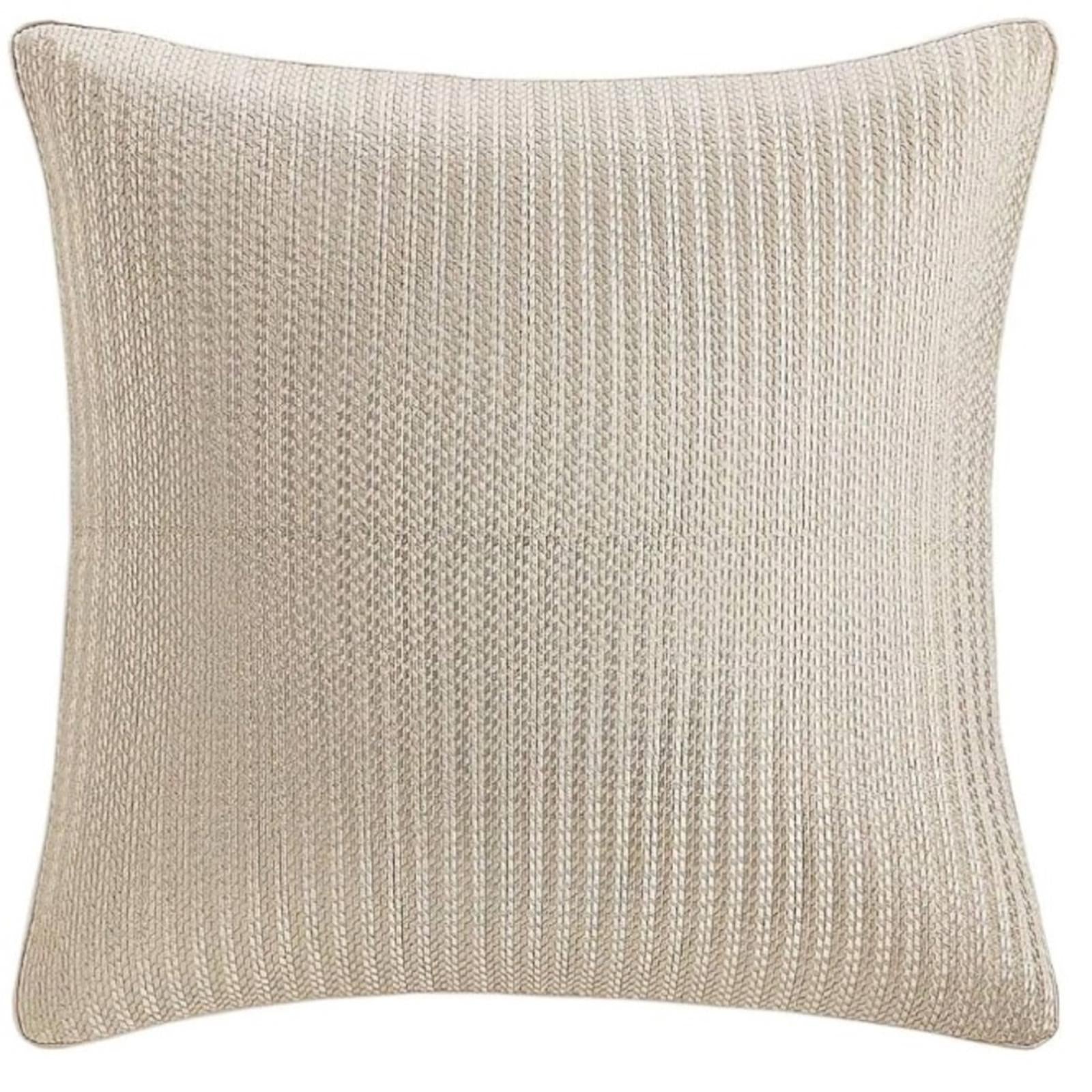 Hudson Park Collection Deco Step Jacquard European Sham in Candela, New w/Tag