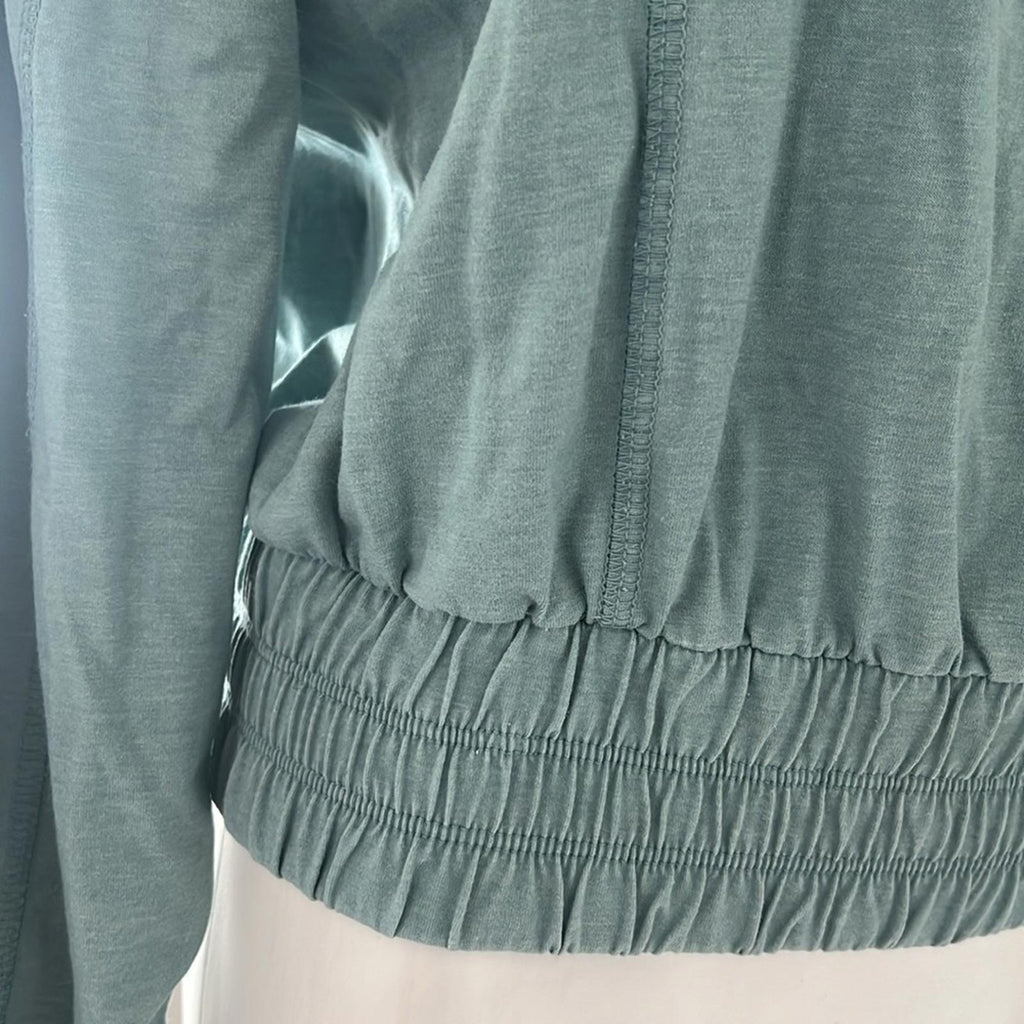 New DOLAN Anthropologie Long Sleeve Top, Turquoise Size M