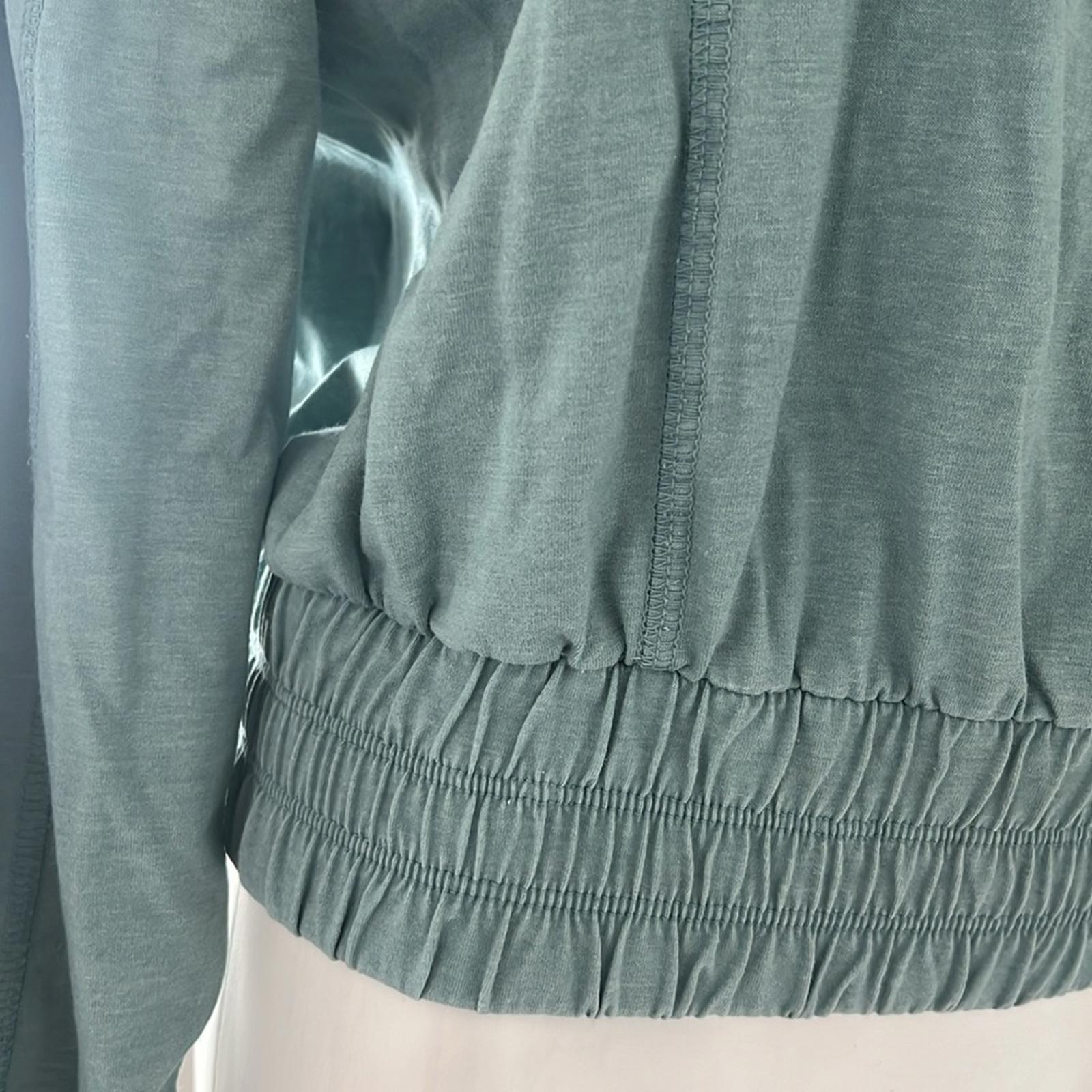 New DOLAN Anthropologie Long Sleeve Top, Turquoise Size M