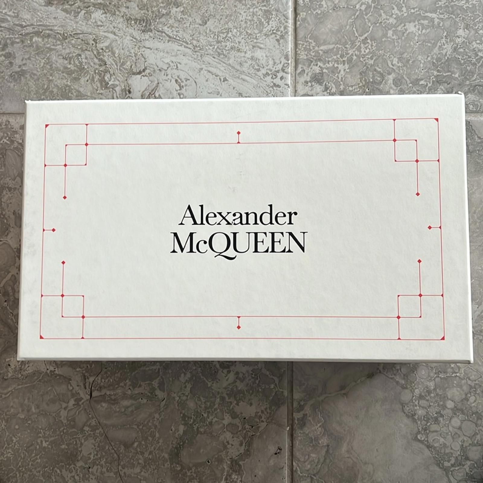 Alexander McQueen Leather Punk Stud Ballerina Flats Size 37 New in Box +Dust Bag